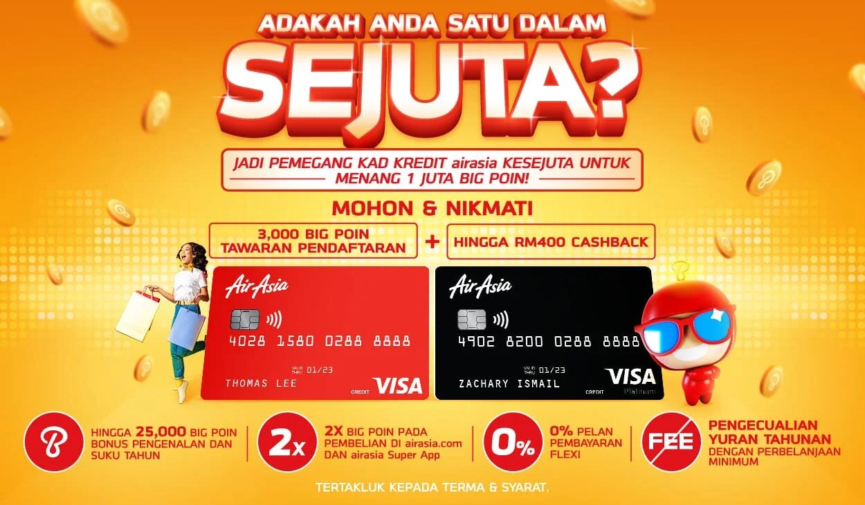 BIG Rewards merayakan satu juta kartu debit &amp; kredit