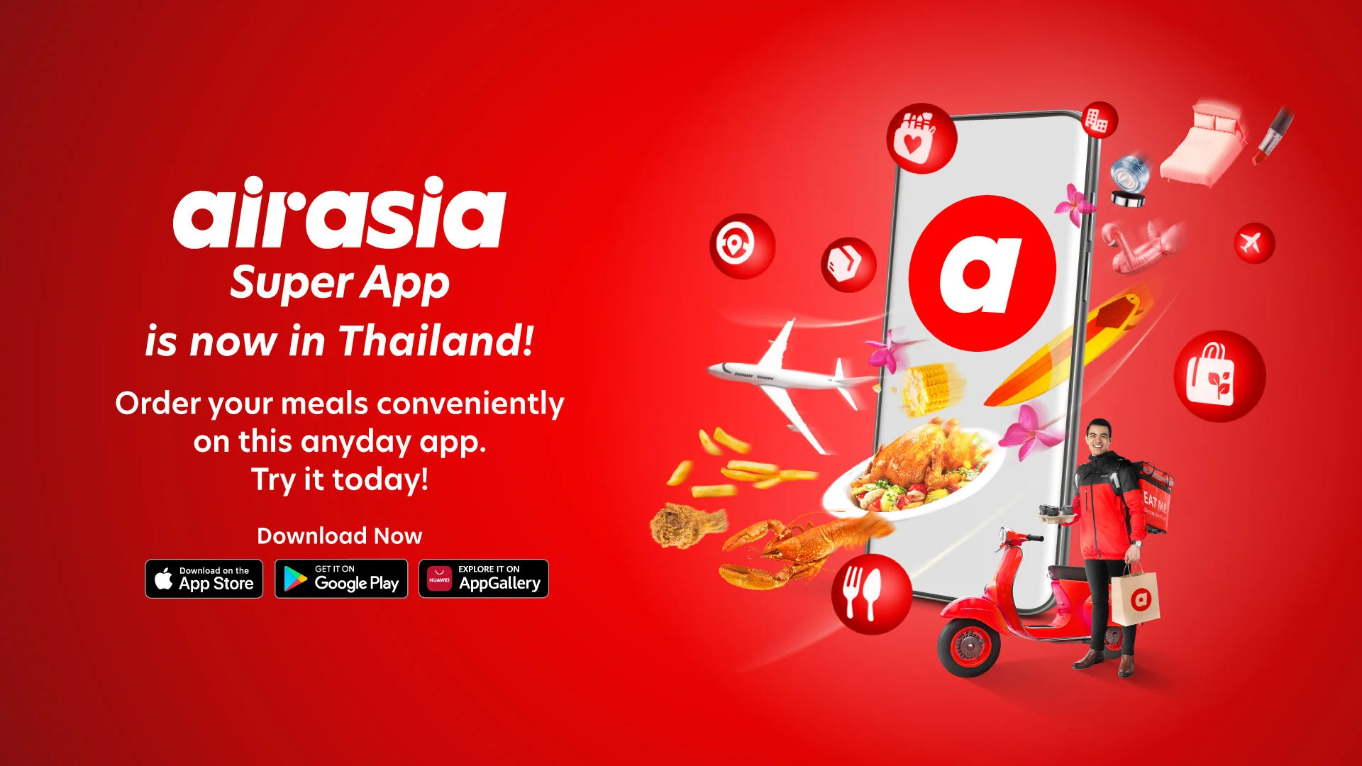 AIRASIA SUPER APP OFFICIALLY LAUNCHES IN THAILAND  KICK STARTS WITH NEW FOOD DELIVERY SERVICE 