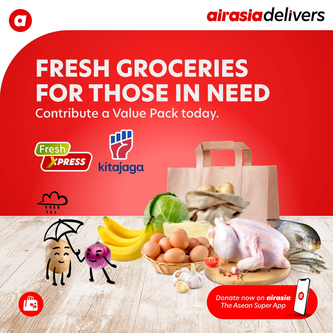 亚航airasia grocer及kitajaga.co实行食品援助计划
