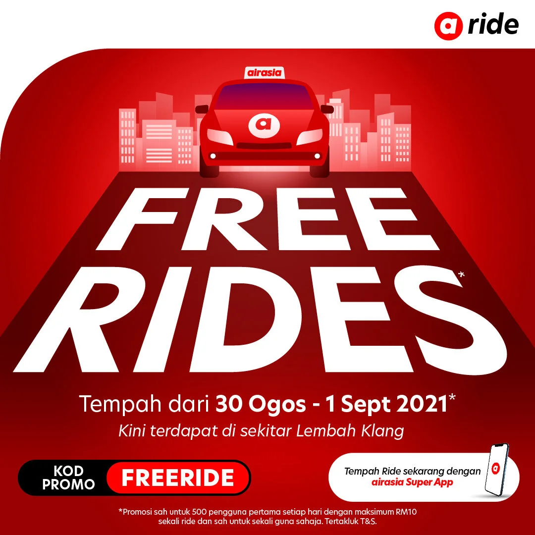 Nikmati perjalanan percuma sempena Hari Kebangsaan dengan airasia ride