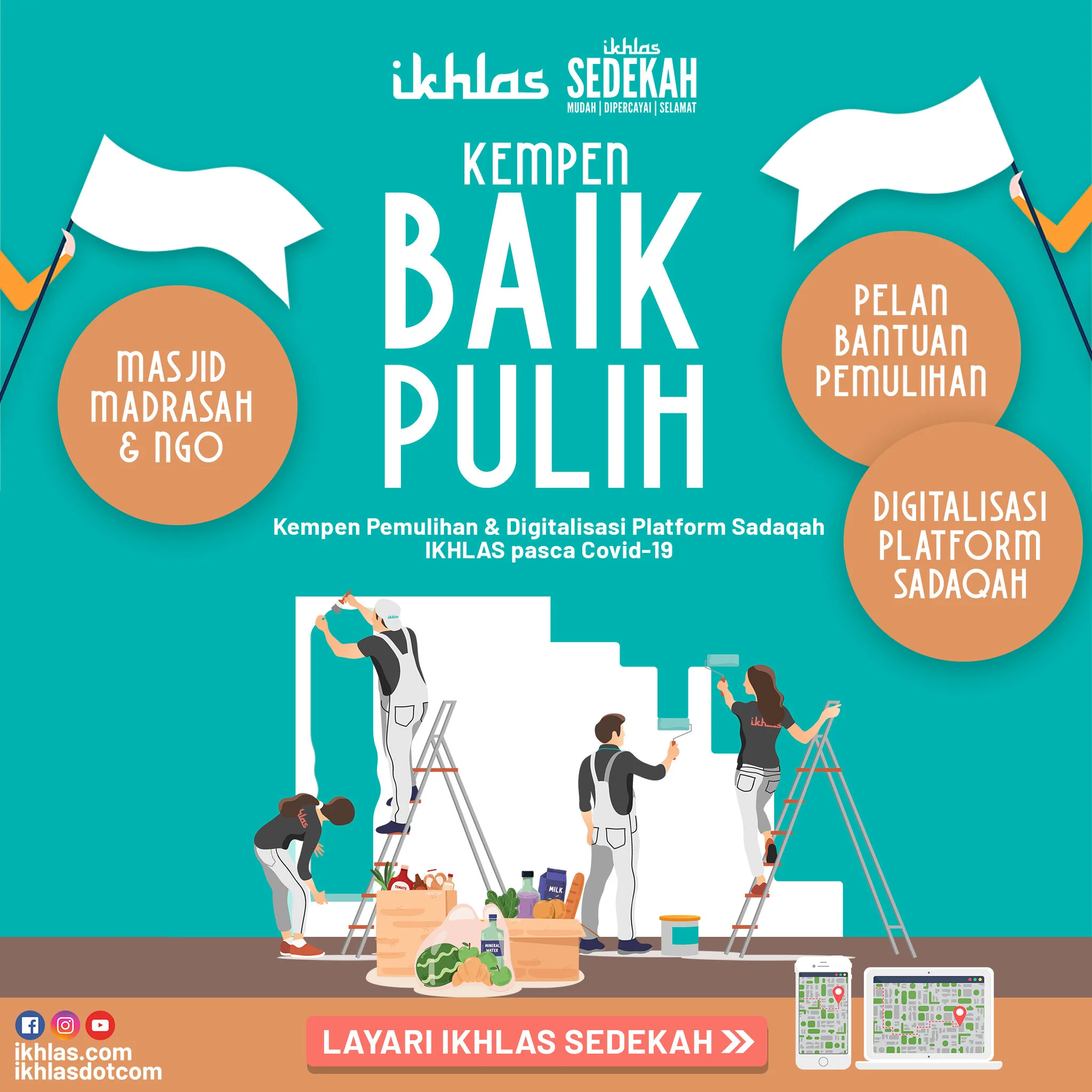 IKHLAS perkembang perkhidmatan Sedekah ke seluruh negara: Kini dana boleh dikumpul dengan lebih mudah untuk membantu mereka yang memerlukan 