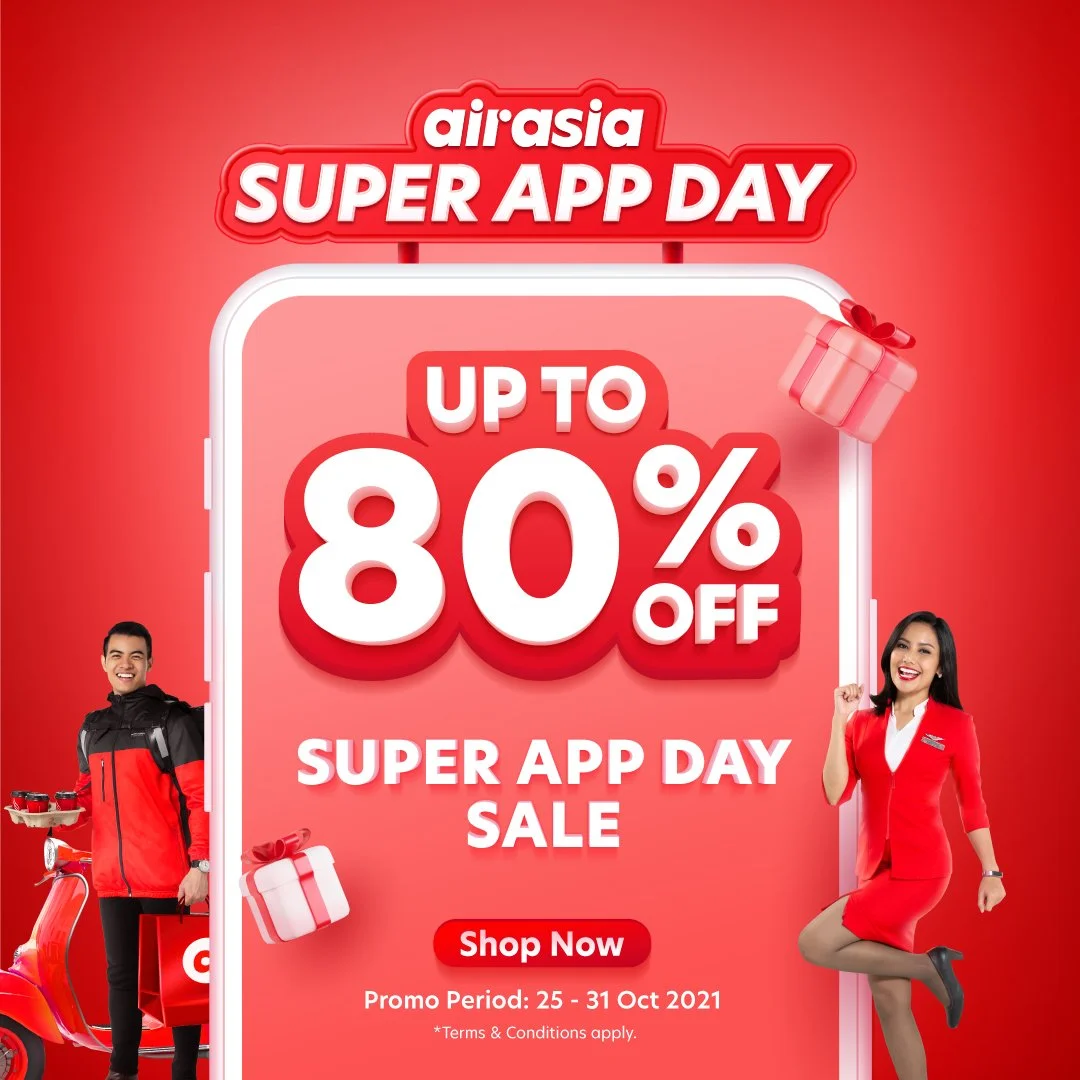 airasia Super App rayakan ulang tahun pertama dengan penawaran promo perjalanan dan gaya hidup di SUPER APP DAY