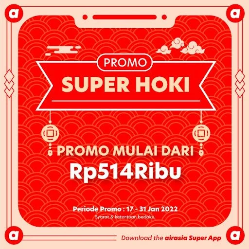 airasia Super App sambut Tahun Baru Imlek dengan promo super hoki