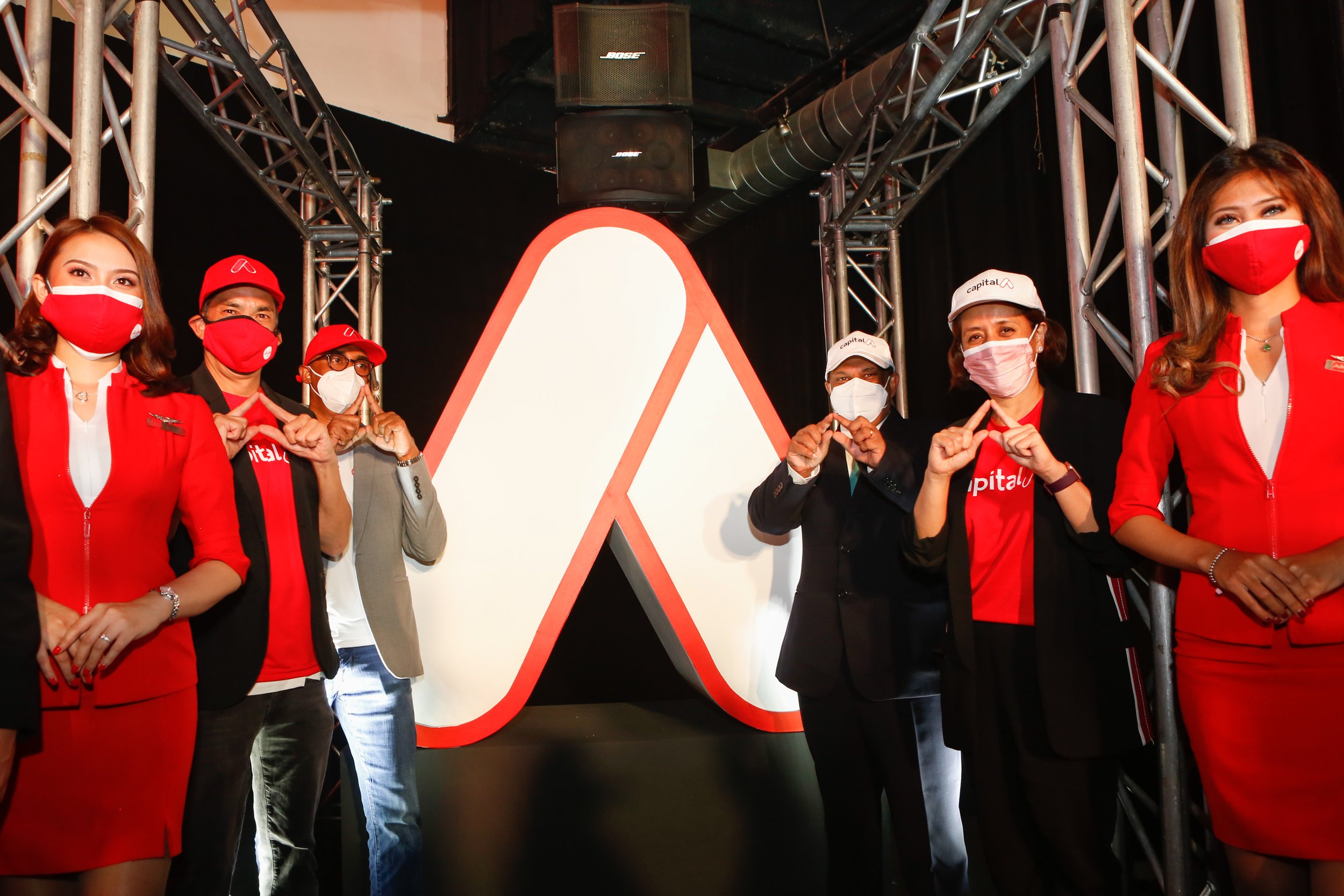   Photo Caption: (Second from left)  Colin Currie, President (Commercial) of Capital A and CEO, AirAsia Digital Sdn Bhd; Bo Lingam, President (Aviation) and Group CEO, AirAsia Aviation Limited; Tan Sri Tony Fernandes, Chief Executive Officer of Capit