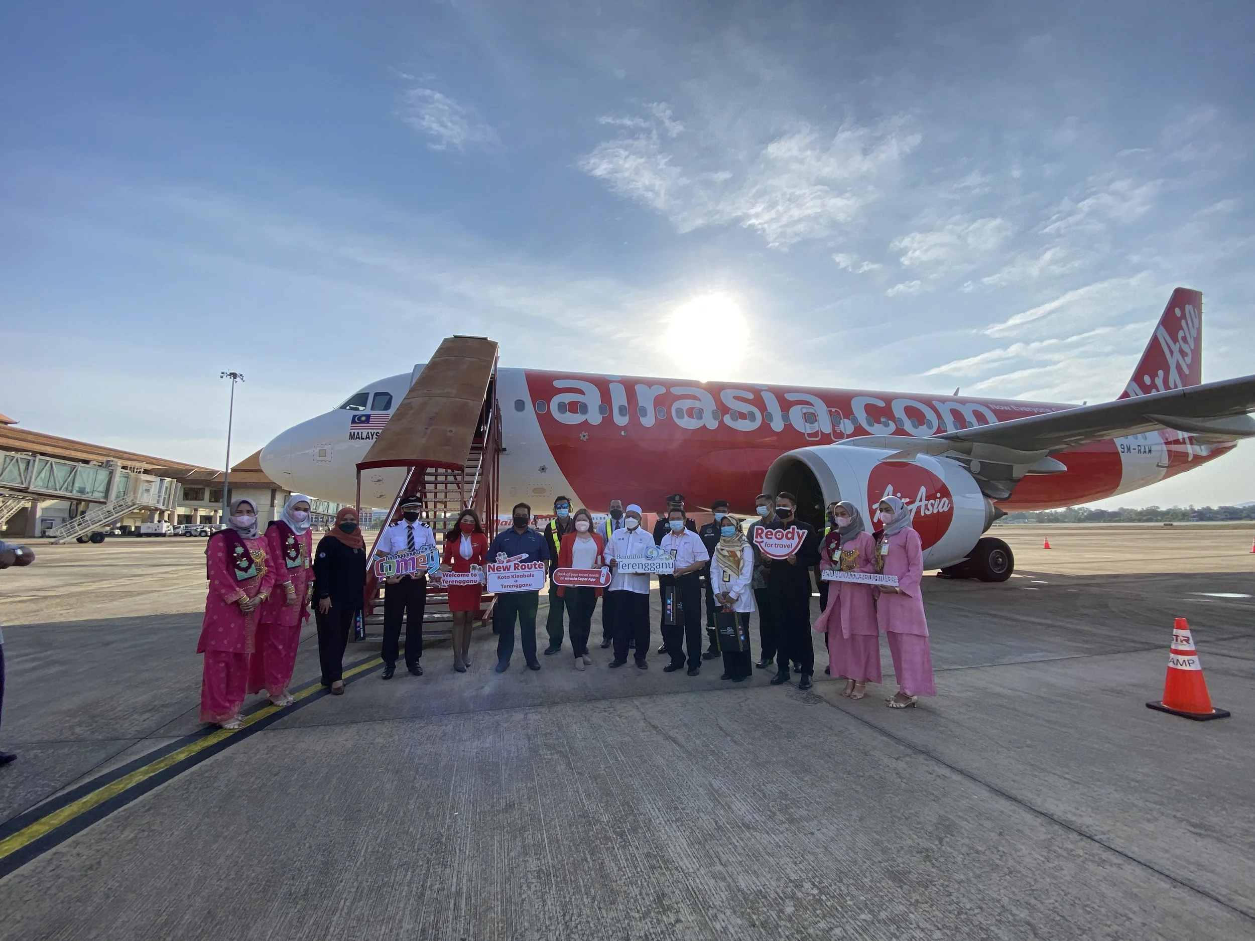AirAsia rai penerbangan sulung antara Kota Kinabalu dan Kuala Terengganu