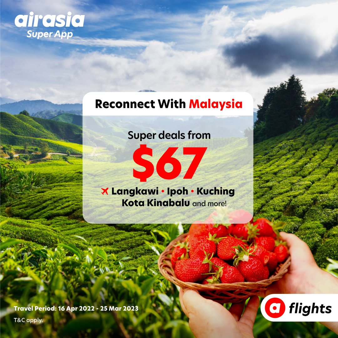 AirAsia sambung semula penerbangan ke lima lagi laluan Singapura-Malaysia 