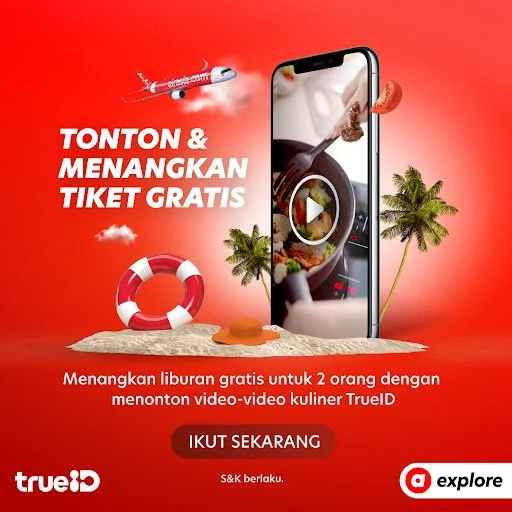 airasia explore bareng TrueID sediakan layanan streaming konten, ada tiket gratis bagi penonton yang beruntung