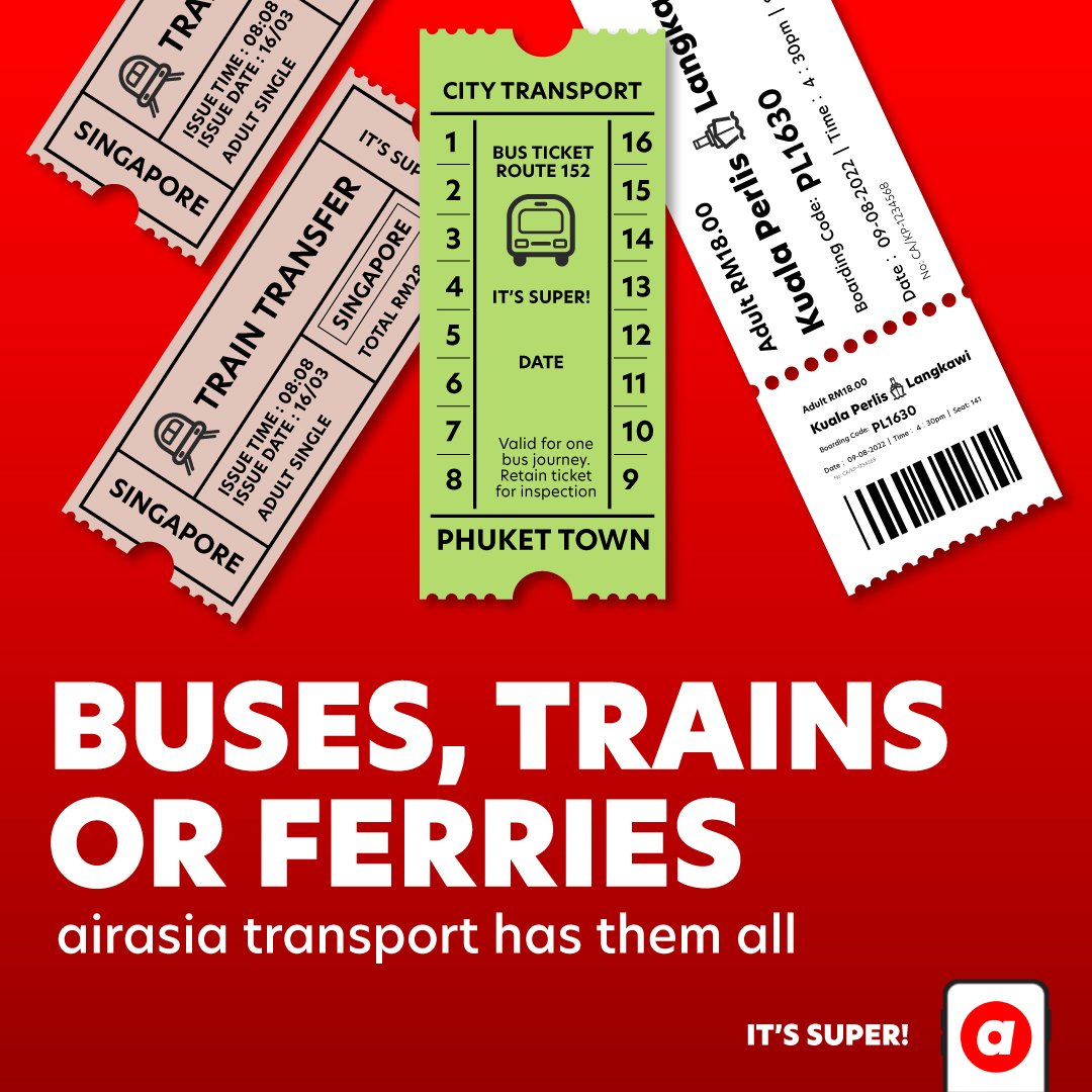 airasia Super App expands the booking capability to include land and sea transportation modes