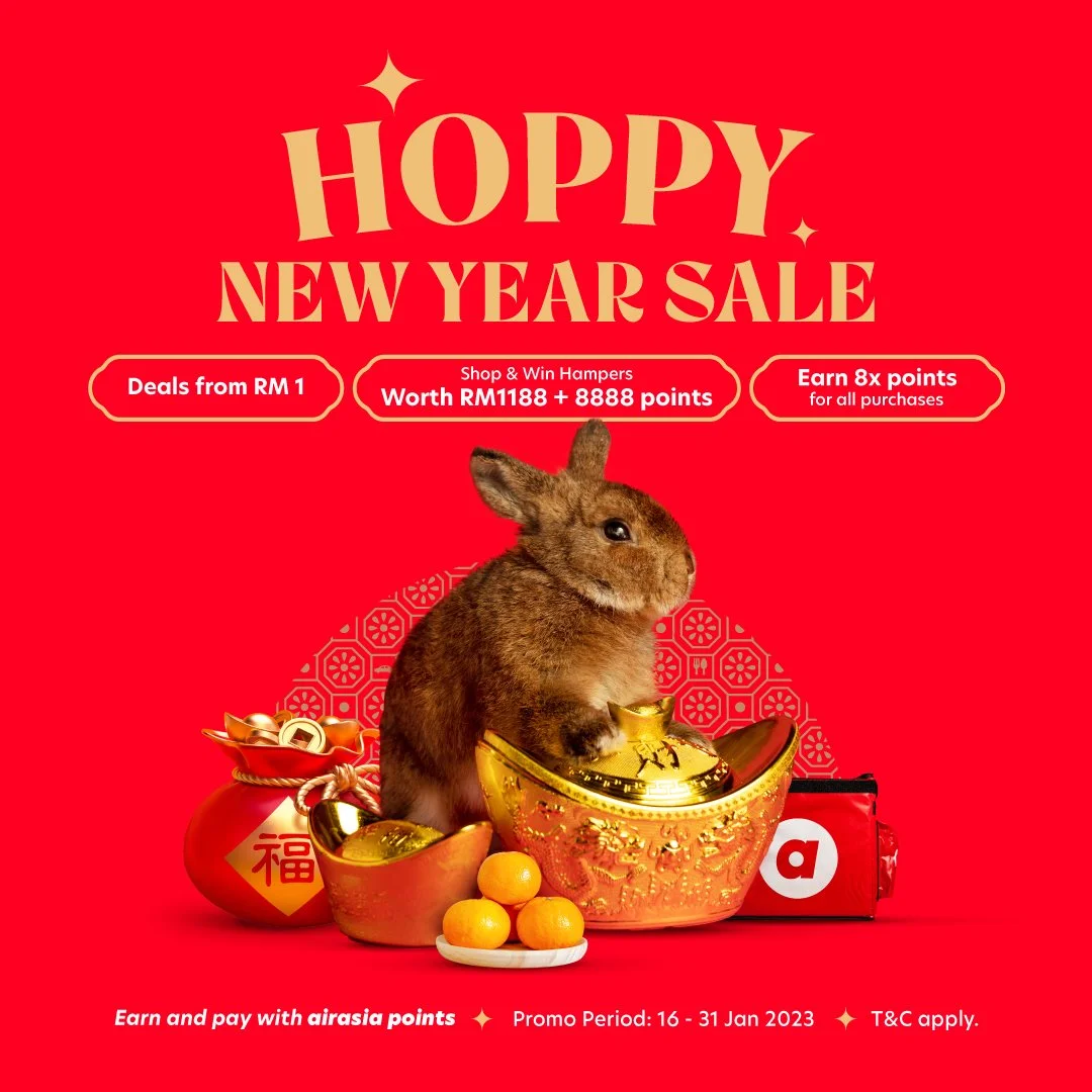 Raikan Tahun Baru Cina tahun ini dengan Jualan Hoppy New Year dari airasia Super App