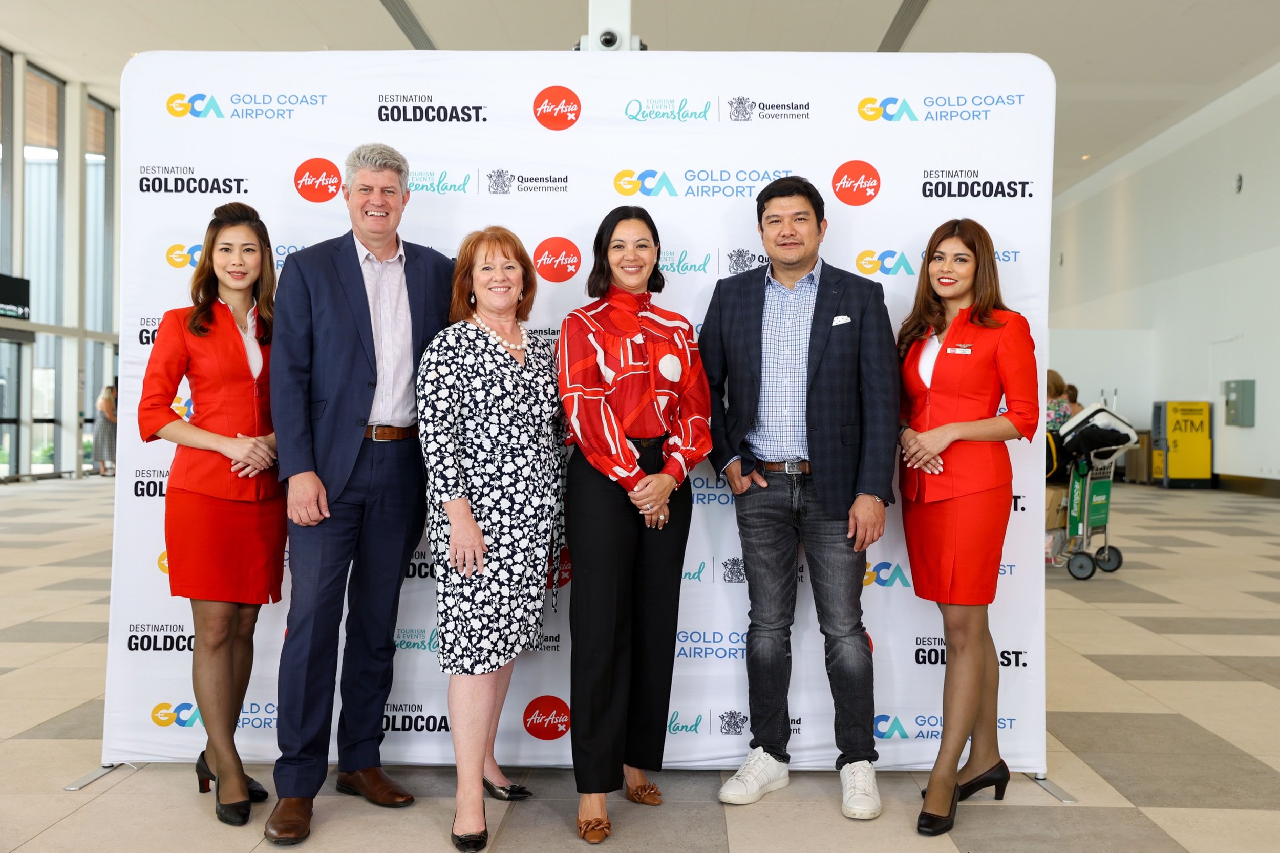  Photo Caption: (From left) Stirling Hinchliffe, Queensland Minister for Tourism, Innovation and Sport; Karen Bolinger, Destination Gold Coast Interim CEO; Amelia Evans, Queensland Airports Limited CEO;&nbsp; and Benyamin Ismail, AirAsia X CEO at the