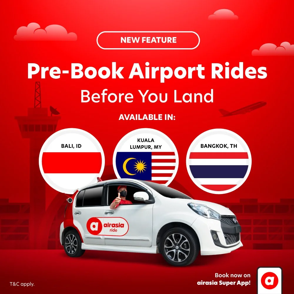 airasia ride introduces new cross-country pre-book feature 