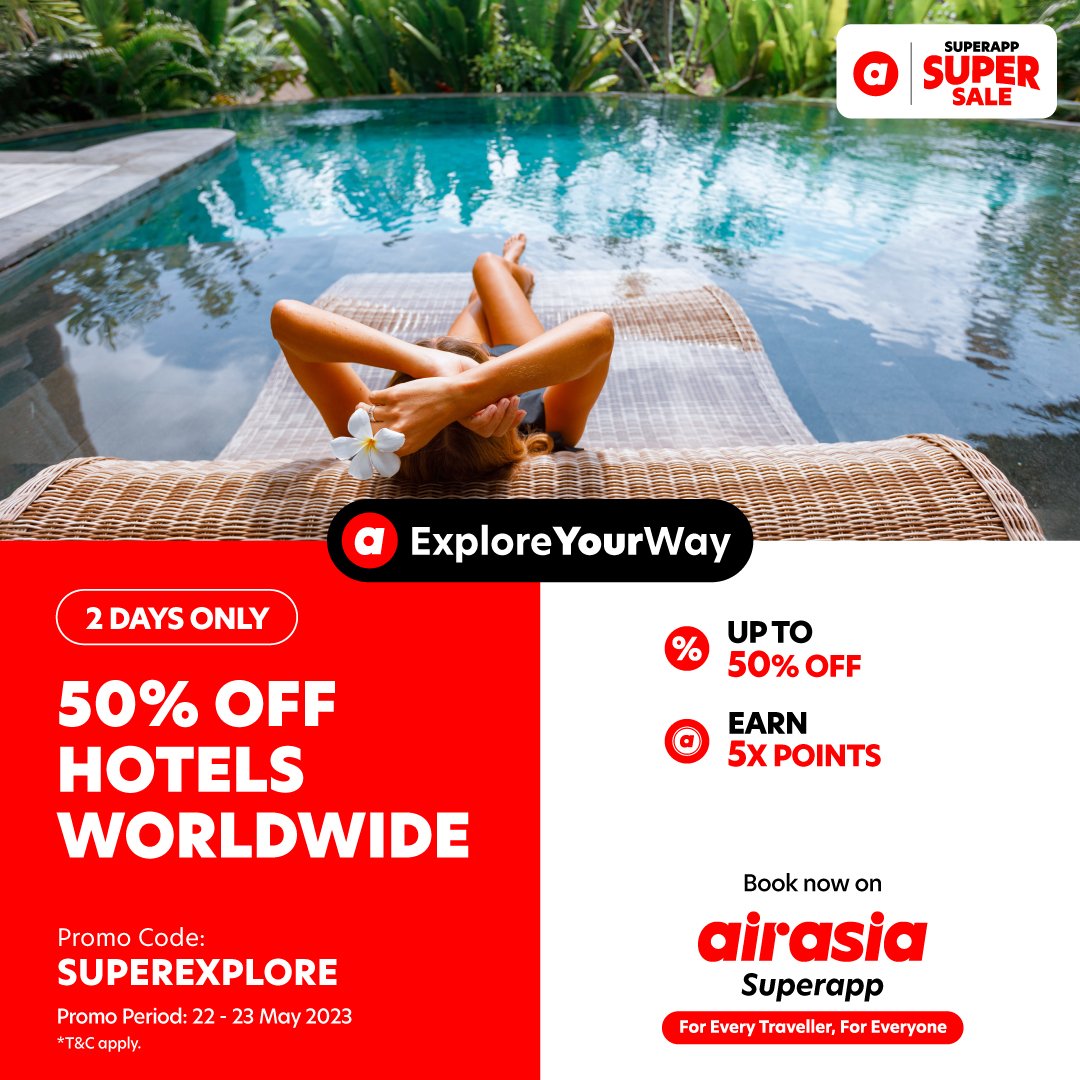 AirAsia revises Super+ subscription with unlimited long haul flights, Ride  and hotel discounts, now from RM888 - SoyaCincau
