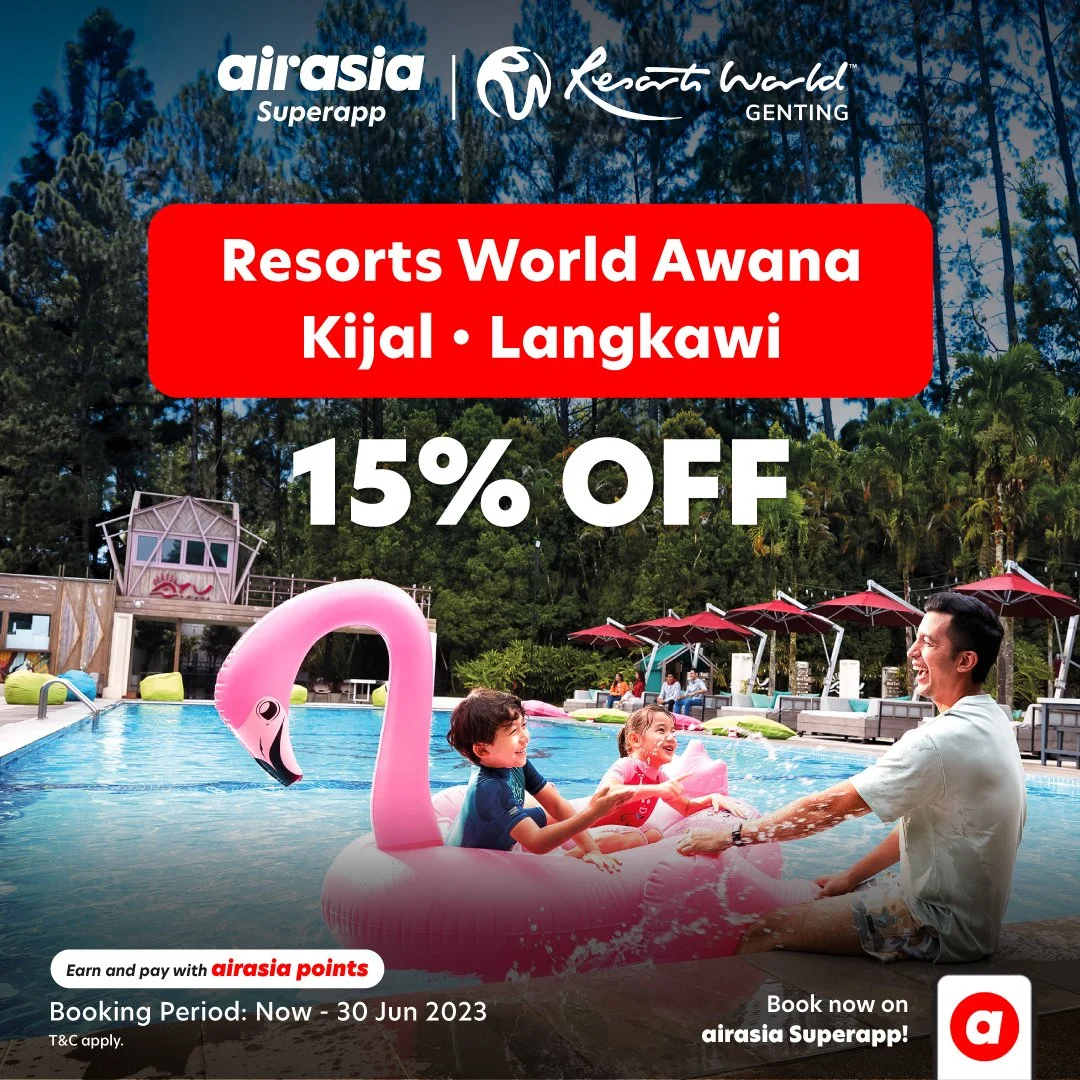 airasia Superapp bekerjasama dengan Resorts World Genting untuk menawarkan tawaran terbaik di tempat peranginan tanah tinggi dan pantai!