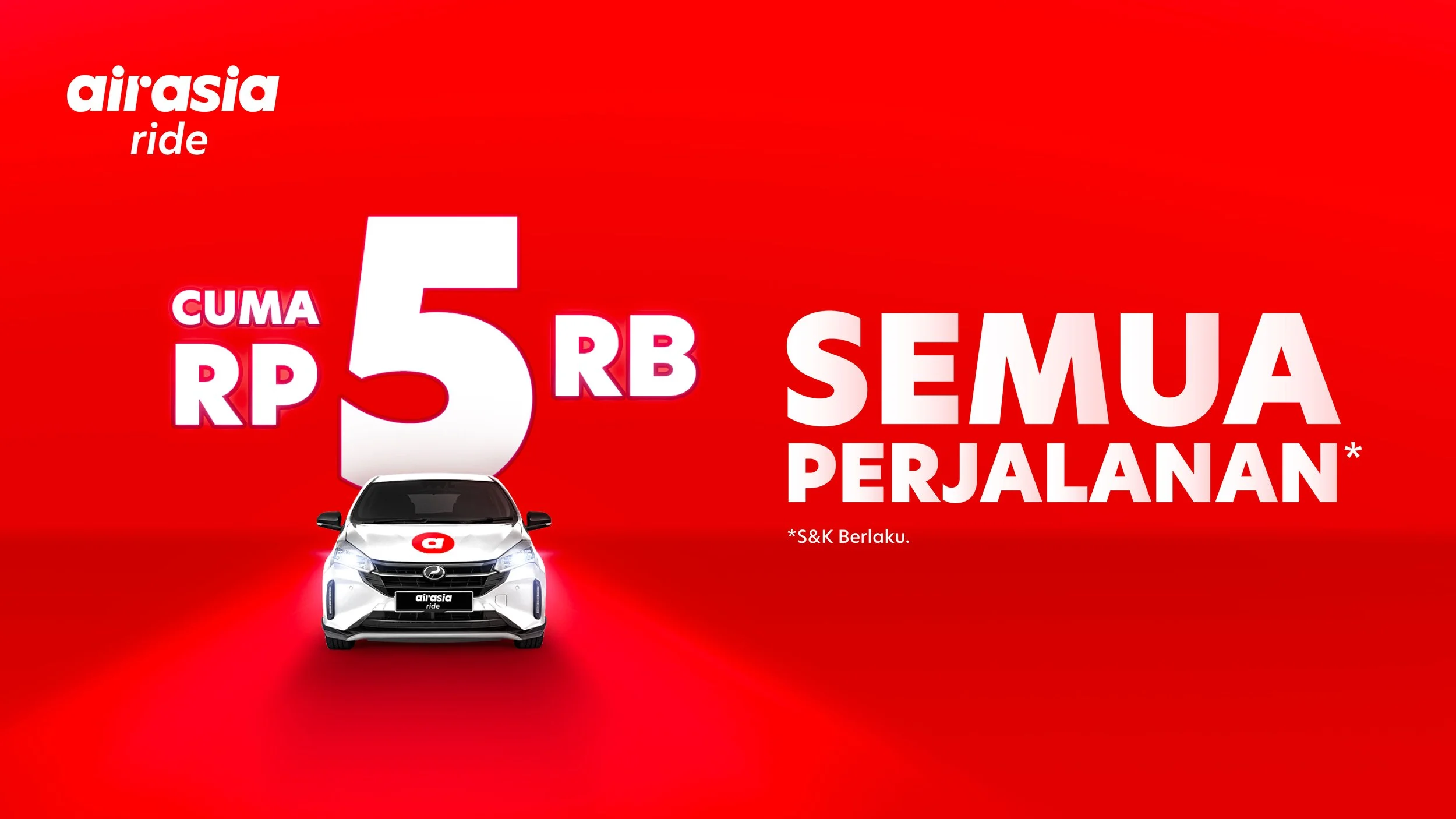 airasia ride Luncurkan Promo Flat Rate 5K, Tarif Perjalanan Hanya 5 Ribu Rupiah
