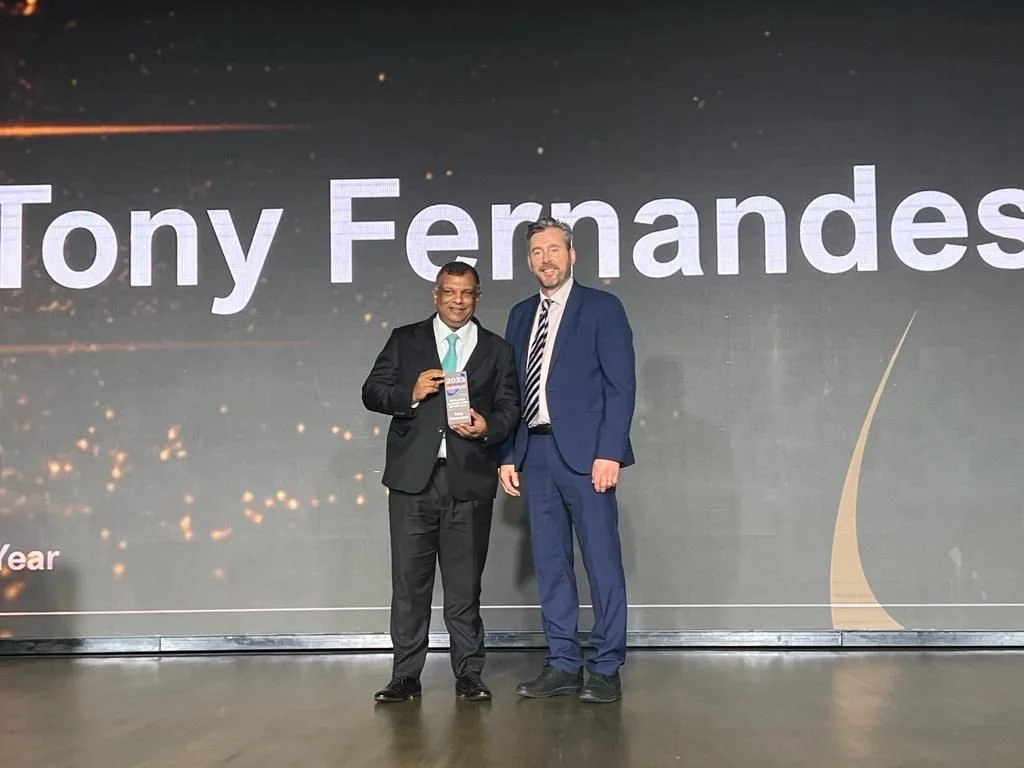  Tony Fernandes 荣获 Airline Economics Aviation 100   2023 年亚太区年度首席执行官