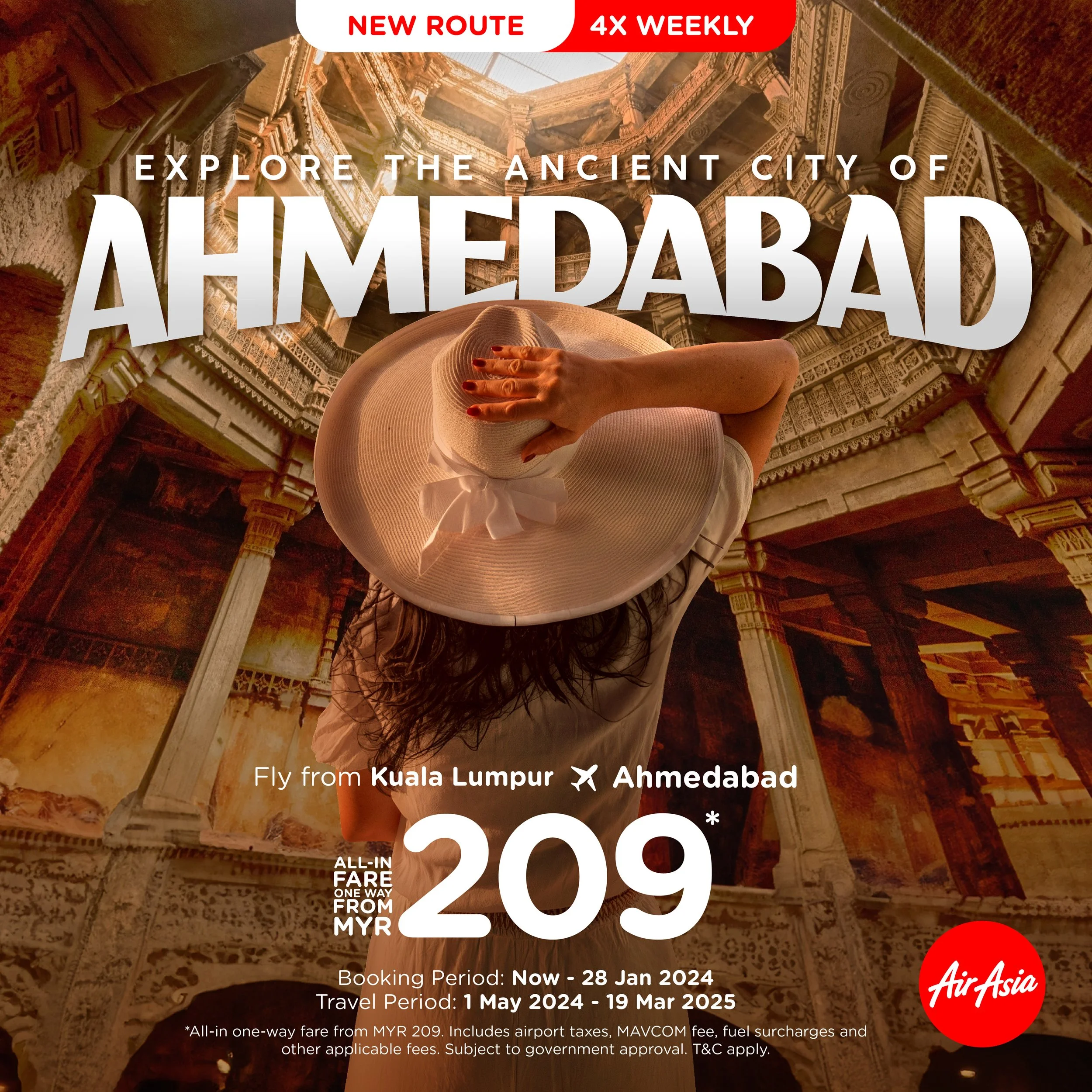 AirAsia launches new route to Ahmedabad, connecting travellers to the famed city in West India