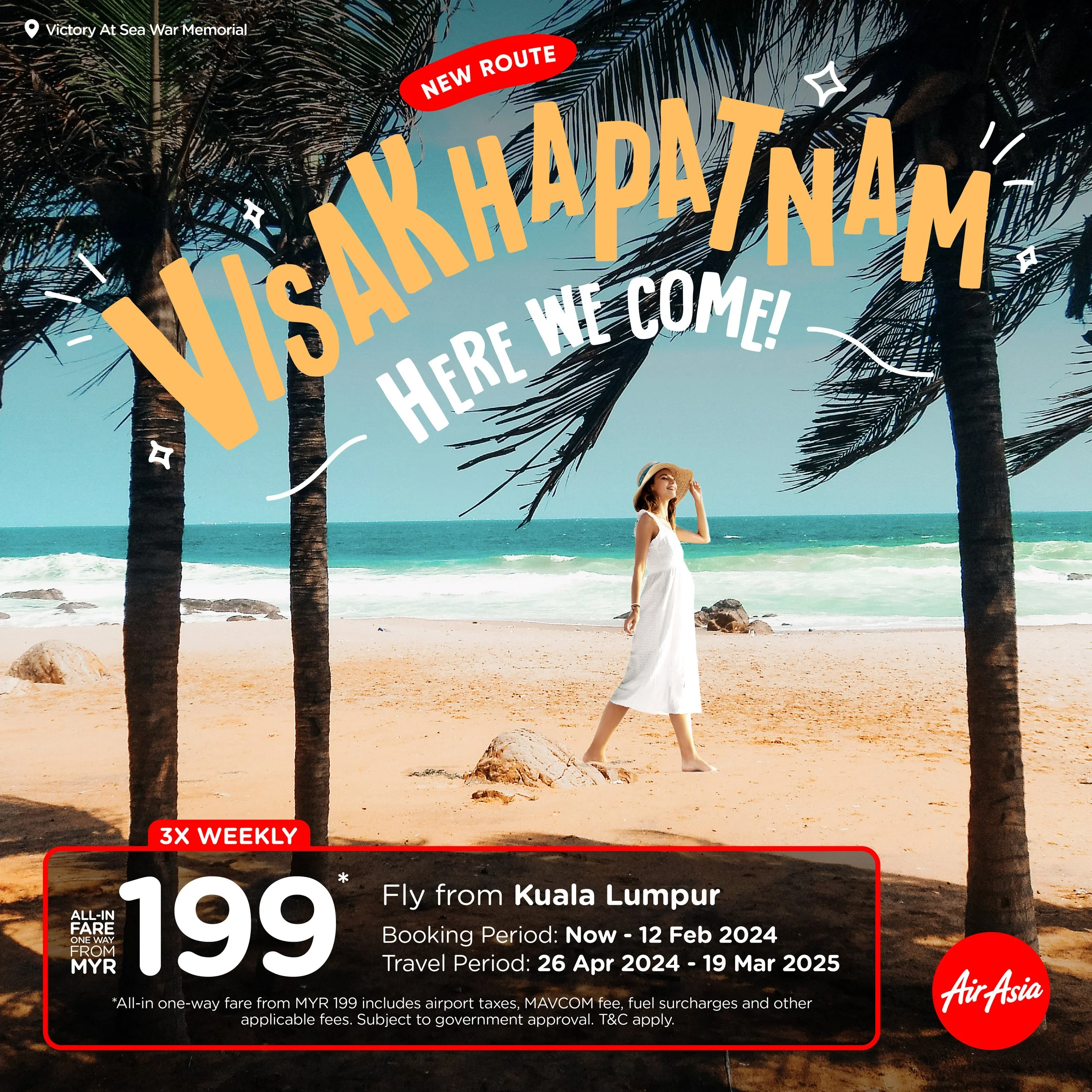 AirAsia luaskan rangkaian ke India dengan penyambungan semula penerbangan ke Visakhapatnam
