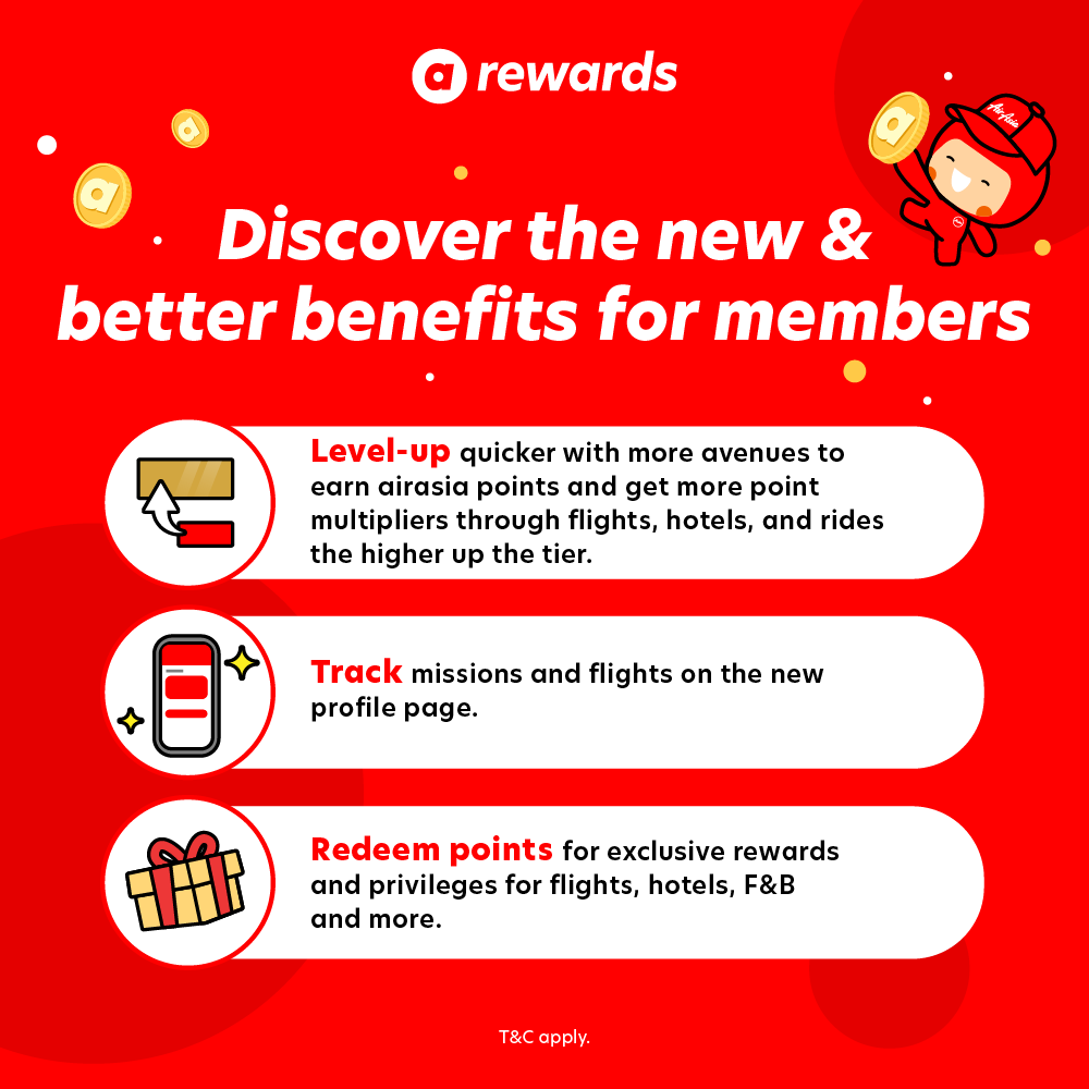 AirAsia Rewards introduces brand new membership programme with enhanced benefits for members