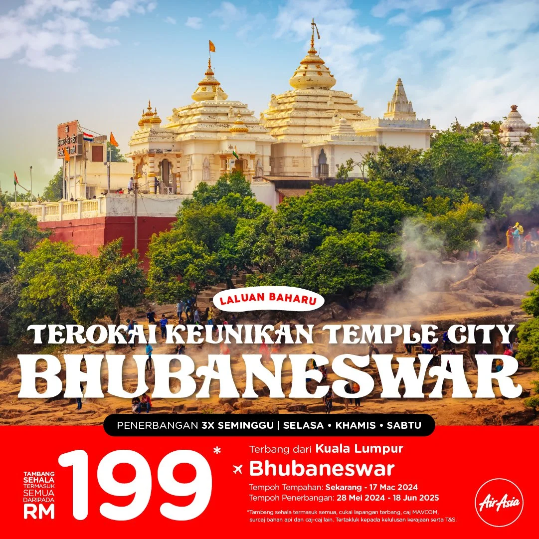 AirAsia sambung semula penerbangan ke Bhubaneswar