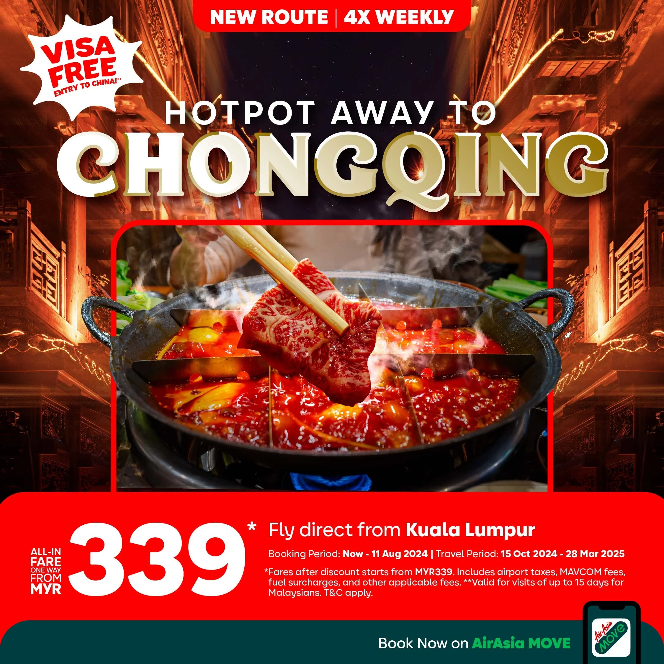 AirAsia X reconnects Kuala Lumpur and Chongqing - the largest municipality in the world