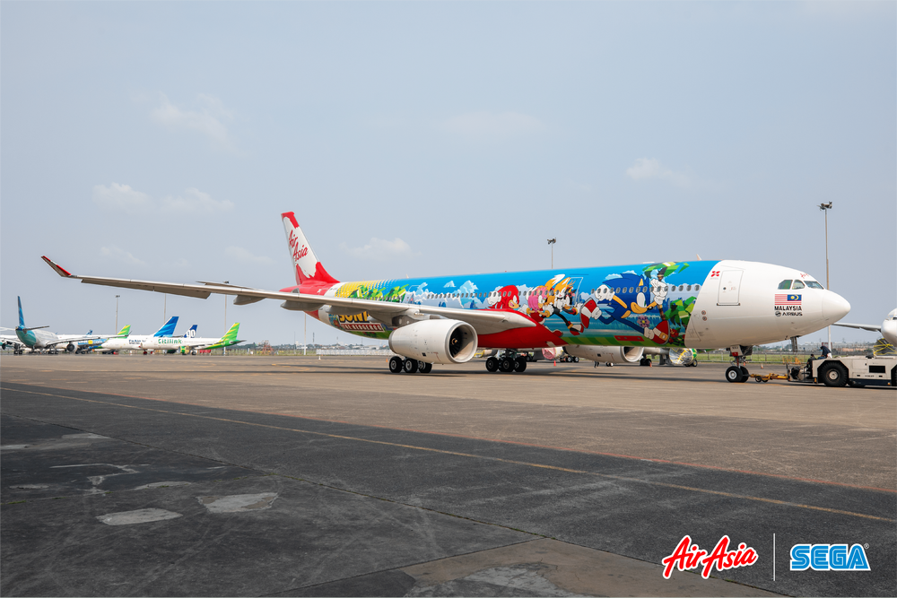 AirAsia Gandeng SEGA dan ATLUS Luncurkan Livery  Sonic the Hedgehog dan Persona 5