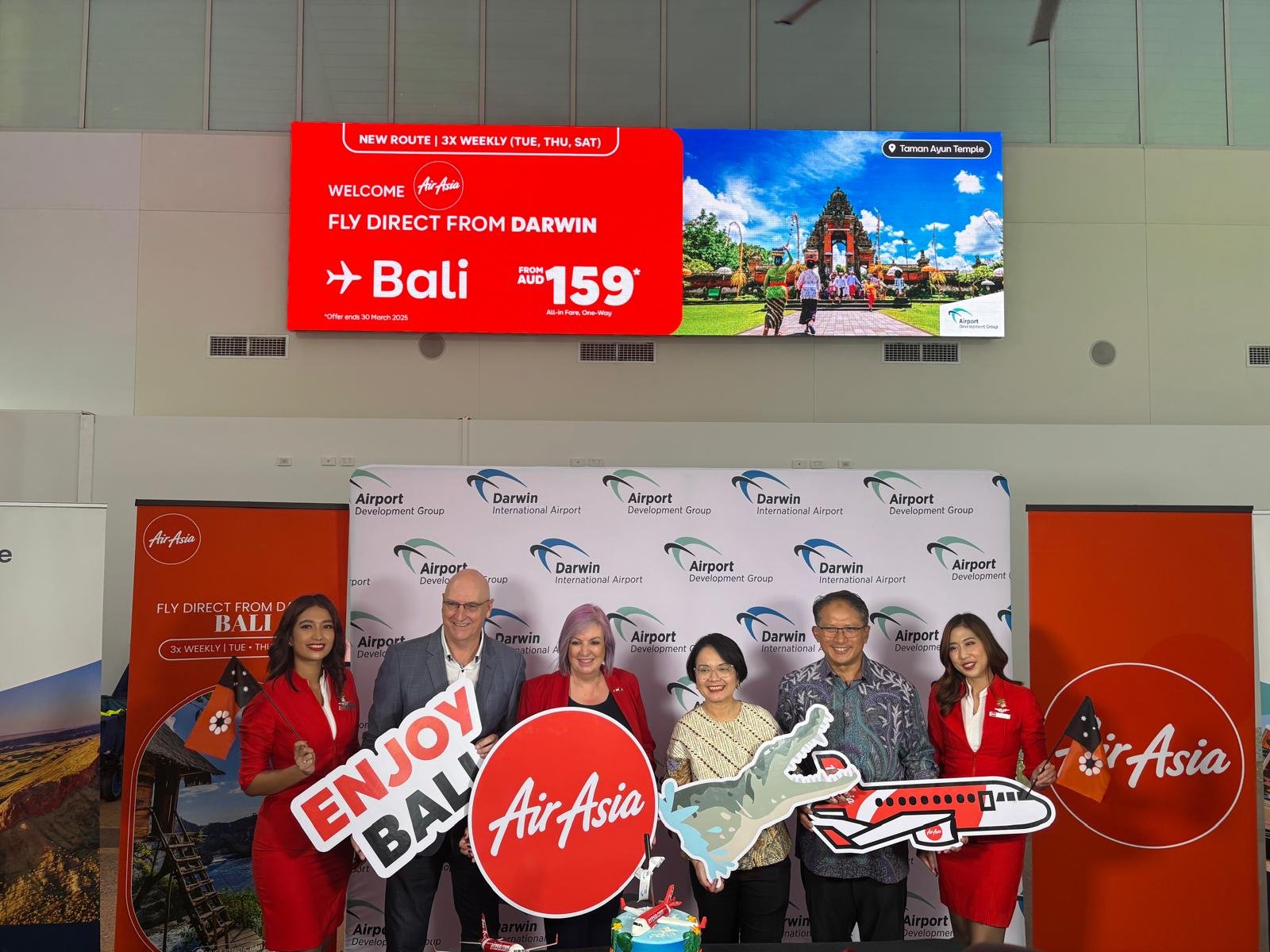 Indonesia AirAsia Touches Down In Darwin – strengthening connections between the “Top End” and Asia