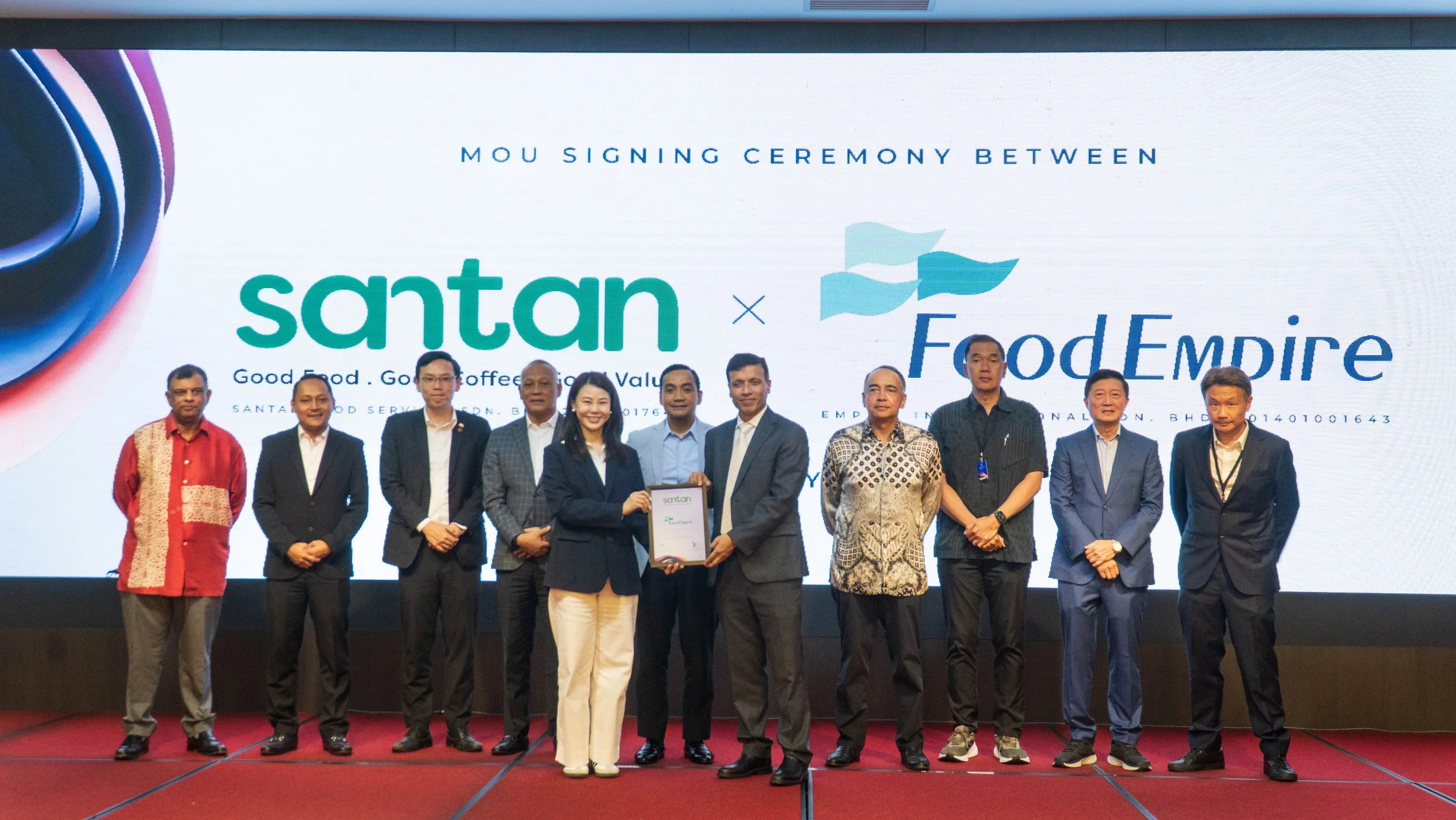 SANTAN AND FOOD EMPIRE TO CO-DEVELOP AND LAUNCH A NEW RANGE OF PRODUCTS, STARTING WITH VIETNAMESE ICED COFFEE, WHICH WILL BE AVAILABLE FOR SALE ON AIRASIA FLIGHTS