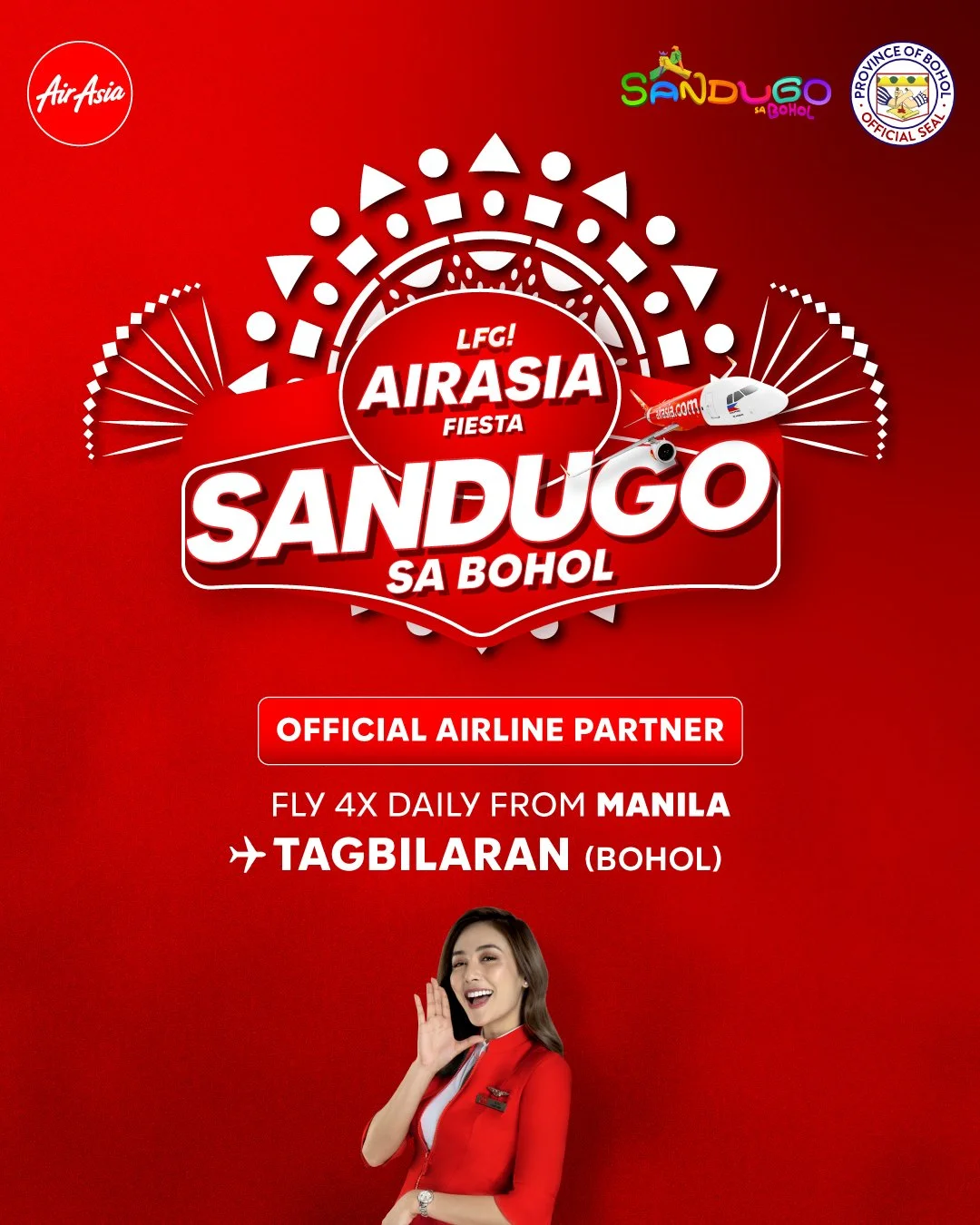 Celebrate Bohol’s Sandugo Festival with AirAsia Philippines from as low as PhP376 