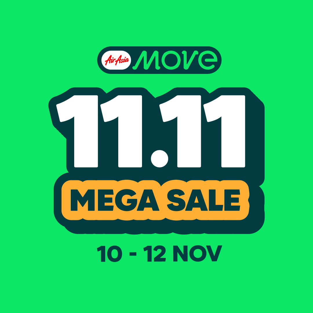AirAsia MOVE 11.11 旅游促销：机票、酒店、和免税超值优惠