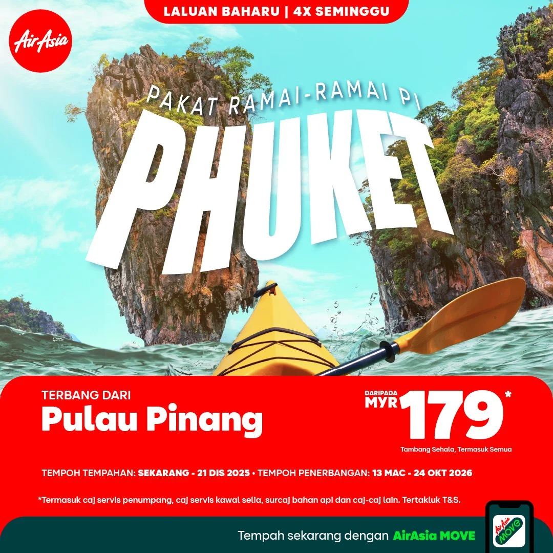 AirAsia perkukuh kesalinghubungan Asean dengan laluan baharu Penang–Phuket