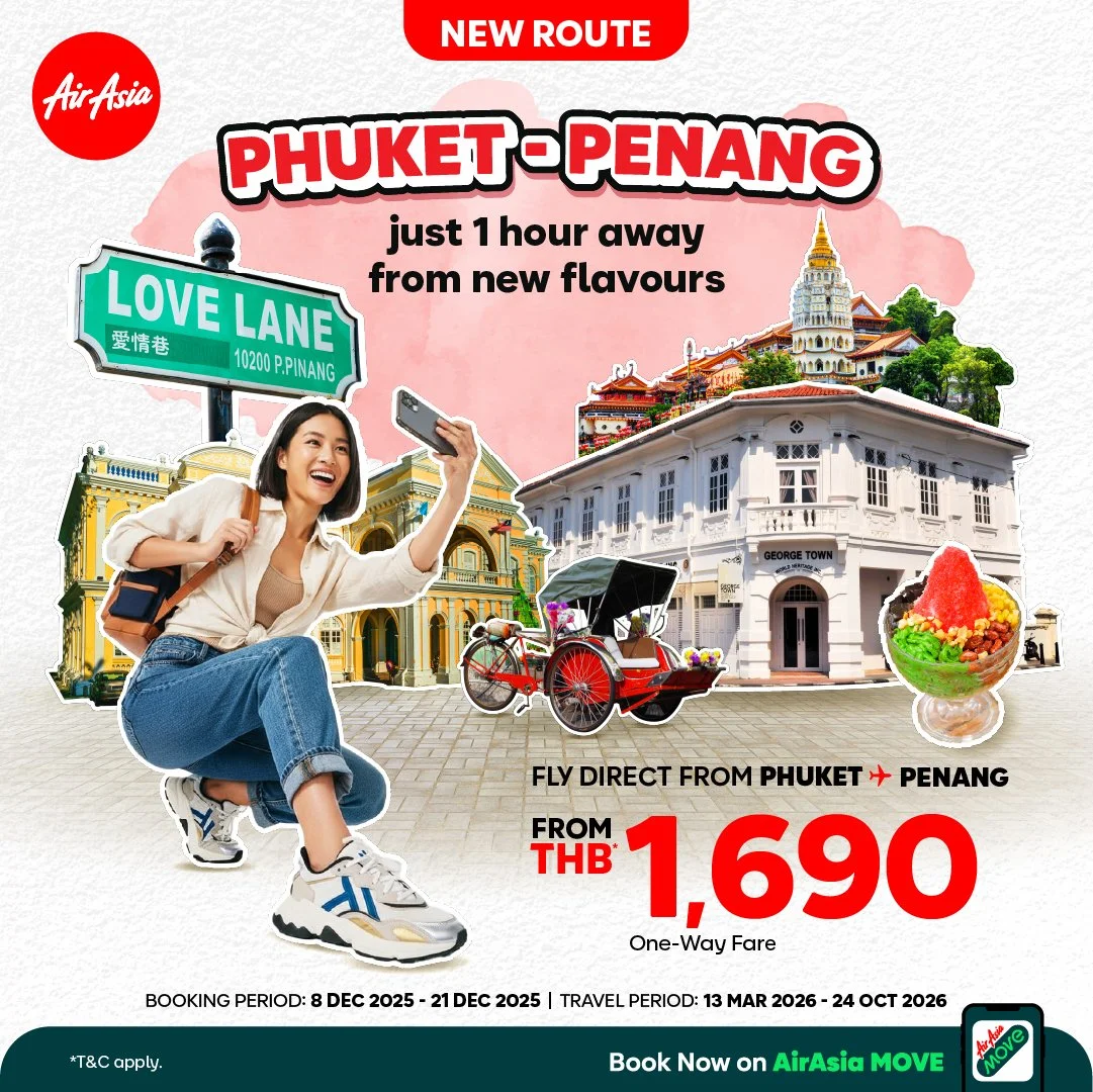AirAsia strengthens Asean connectivity with new Phuket-Penang Route