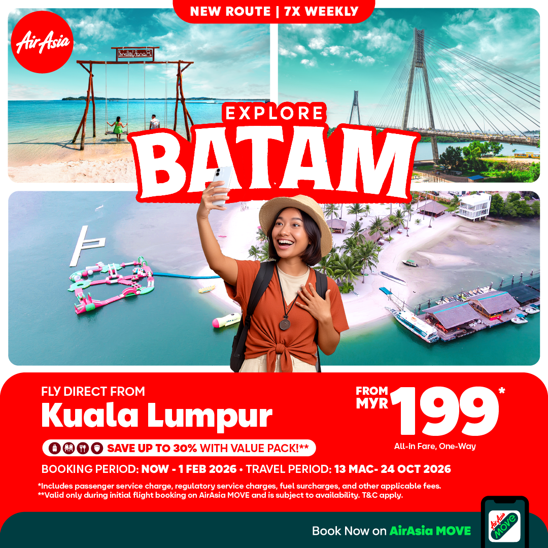 AirAsia strengthens its position as people’s choice carrier between Malaysia and Indonesia with Kuala Lumpur–Batam Flights
