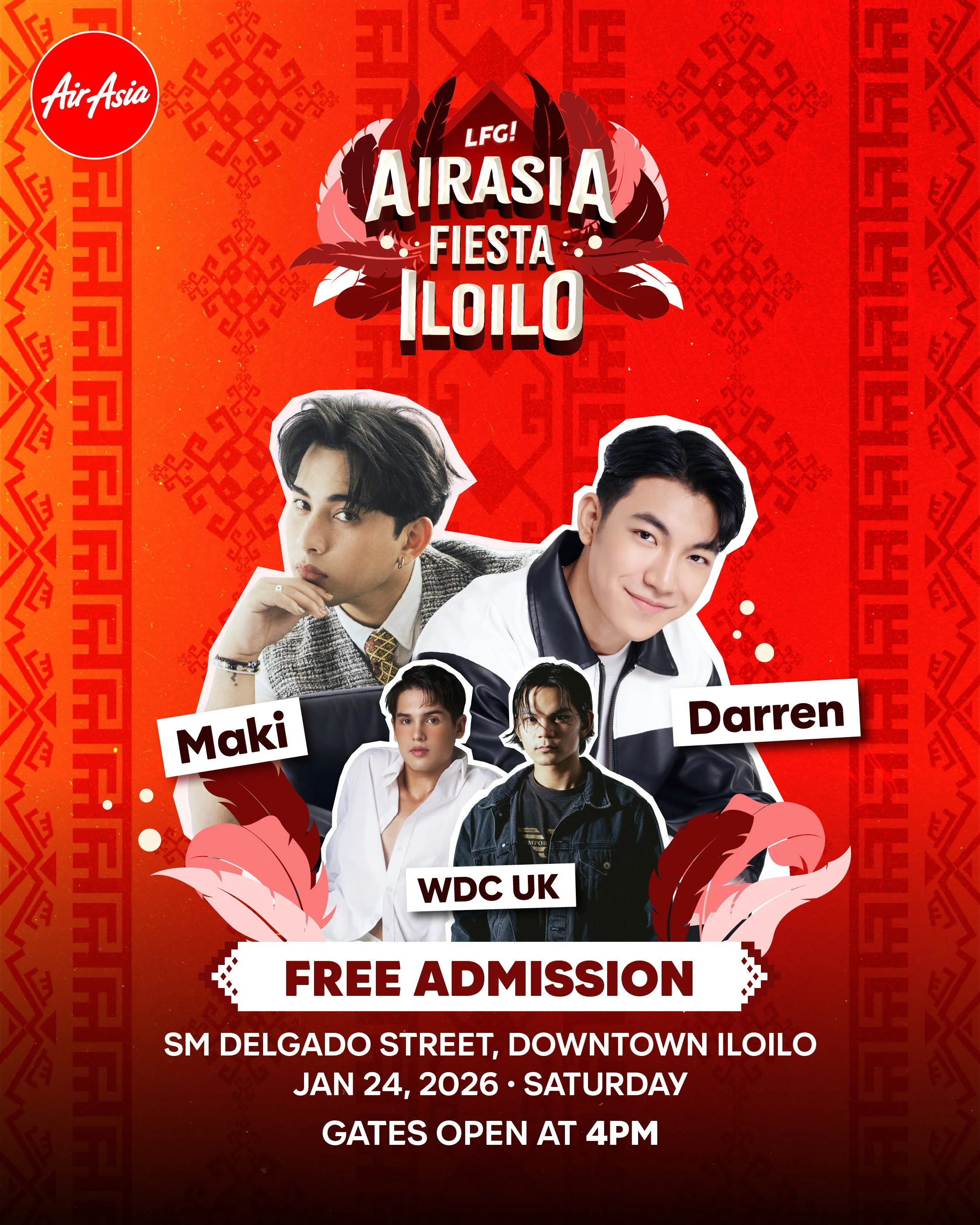 AirAsia Philippines Powers Up Dinagyang Festival with Free Fiesta Concert Featuring Maki and Darren Espanto; Boarding Pass Holders Get VIP Access
