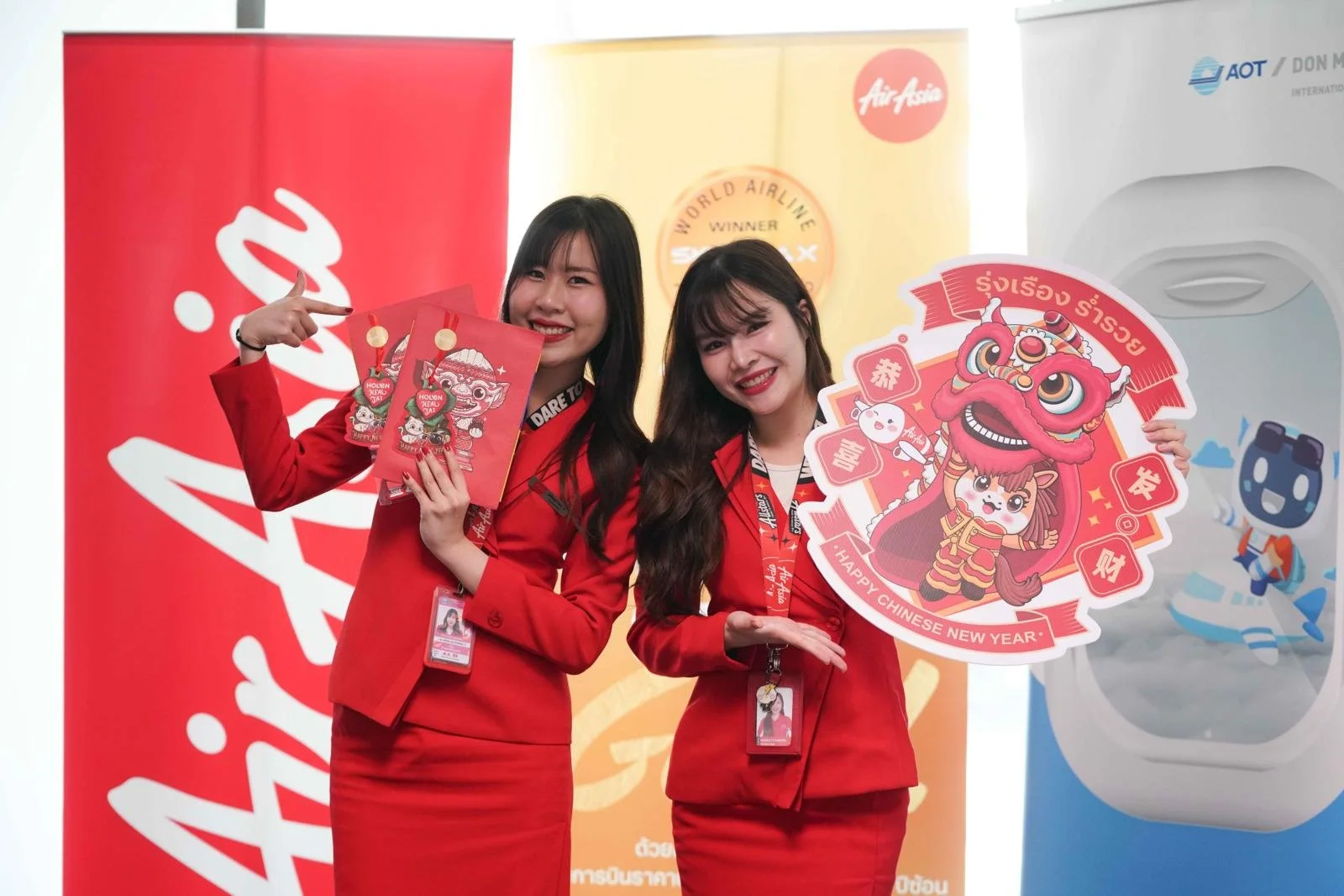 แอร์เอเชีย ต้อนรับเทศกาลตรุษจีน จัดกิจกรรมรับนักท่องเที่ยวจีนคึกคัก พร้อมมอบโปรตรุษจีน เริ่มต้น 1789 บาทต่อเที่ยวบิน 
