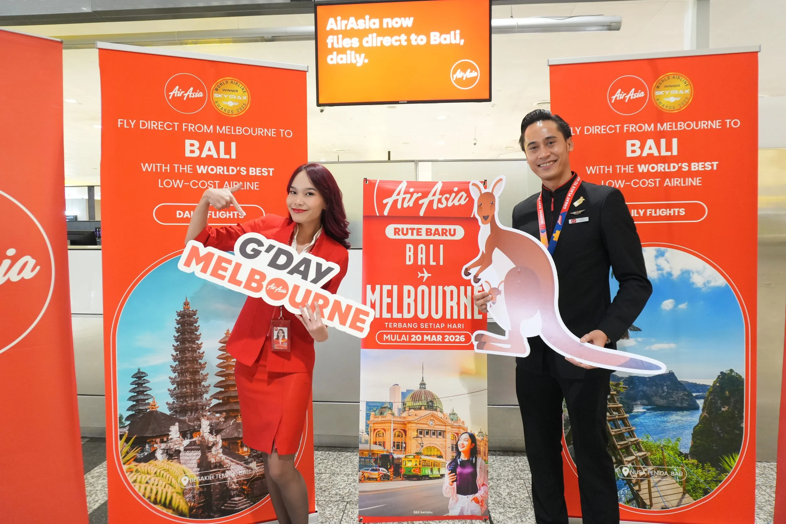 AirAsia touches down in Melbourne, opening new daily gateway to Bali and beyond