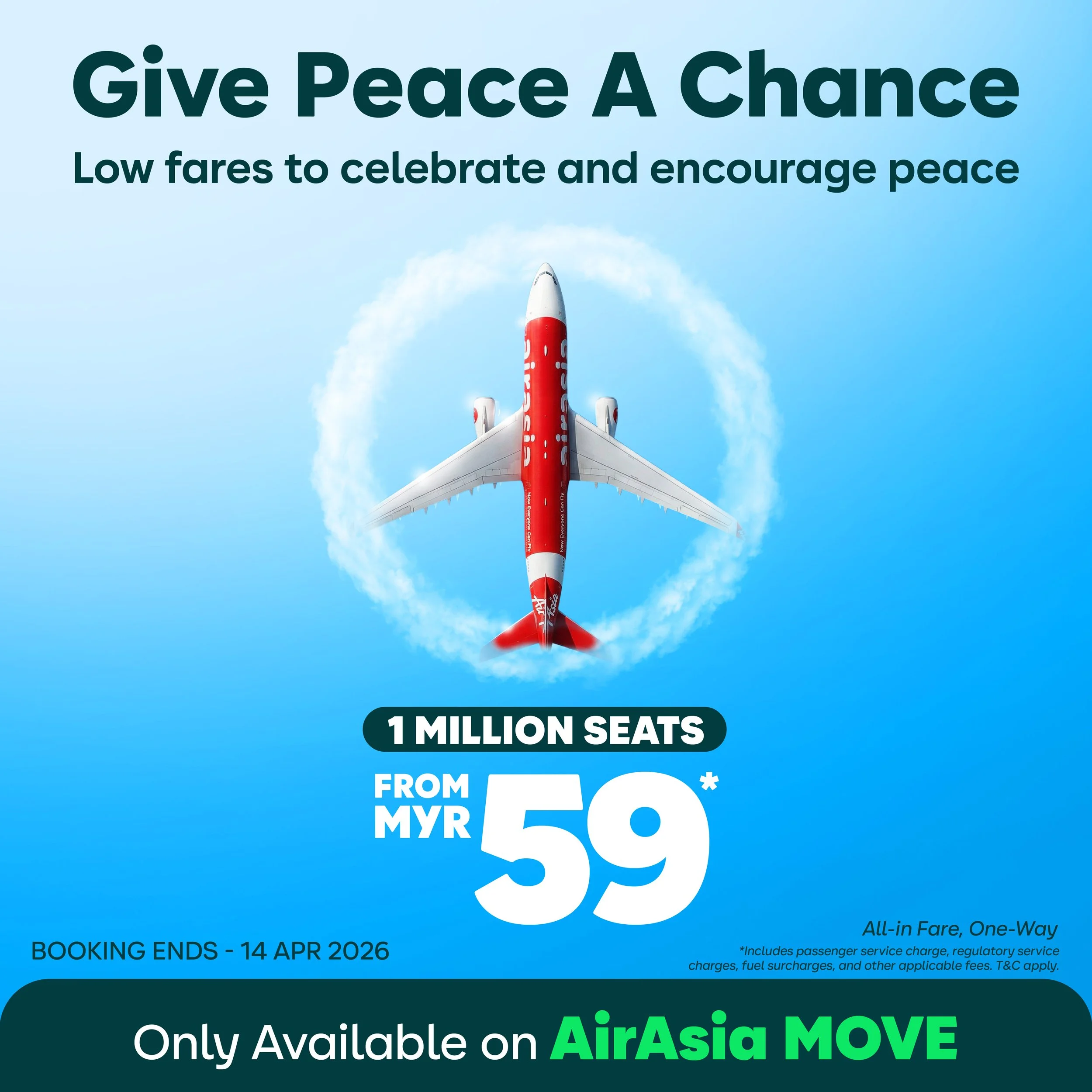 AirAsia advocates peace and connection with ‘Give Peace a Chance’ campaign