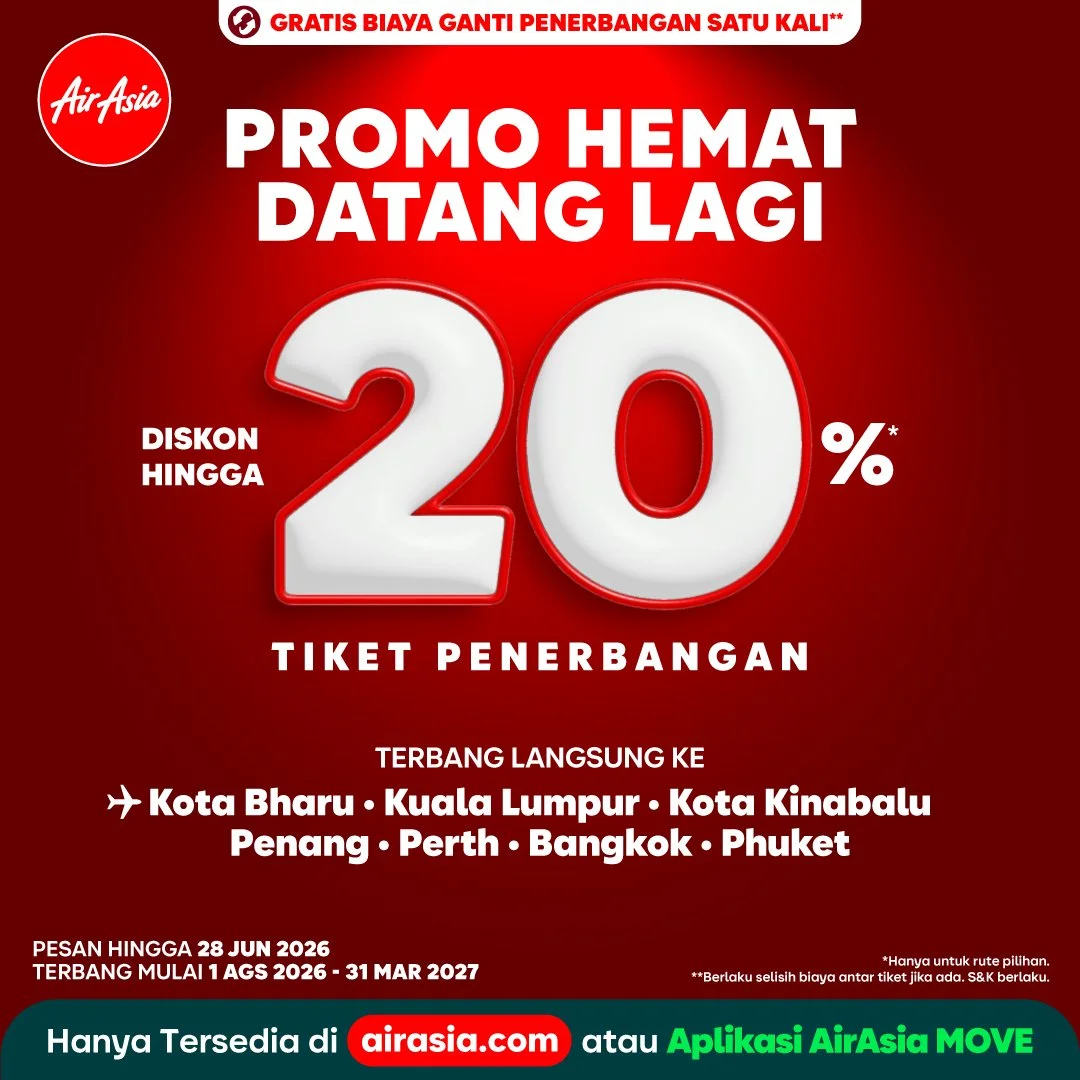 Tarif Hemat AirAsia Kembali Hadir: Buka Jalan Untuk Lebih Banyak Petualangan