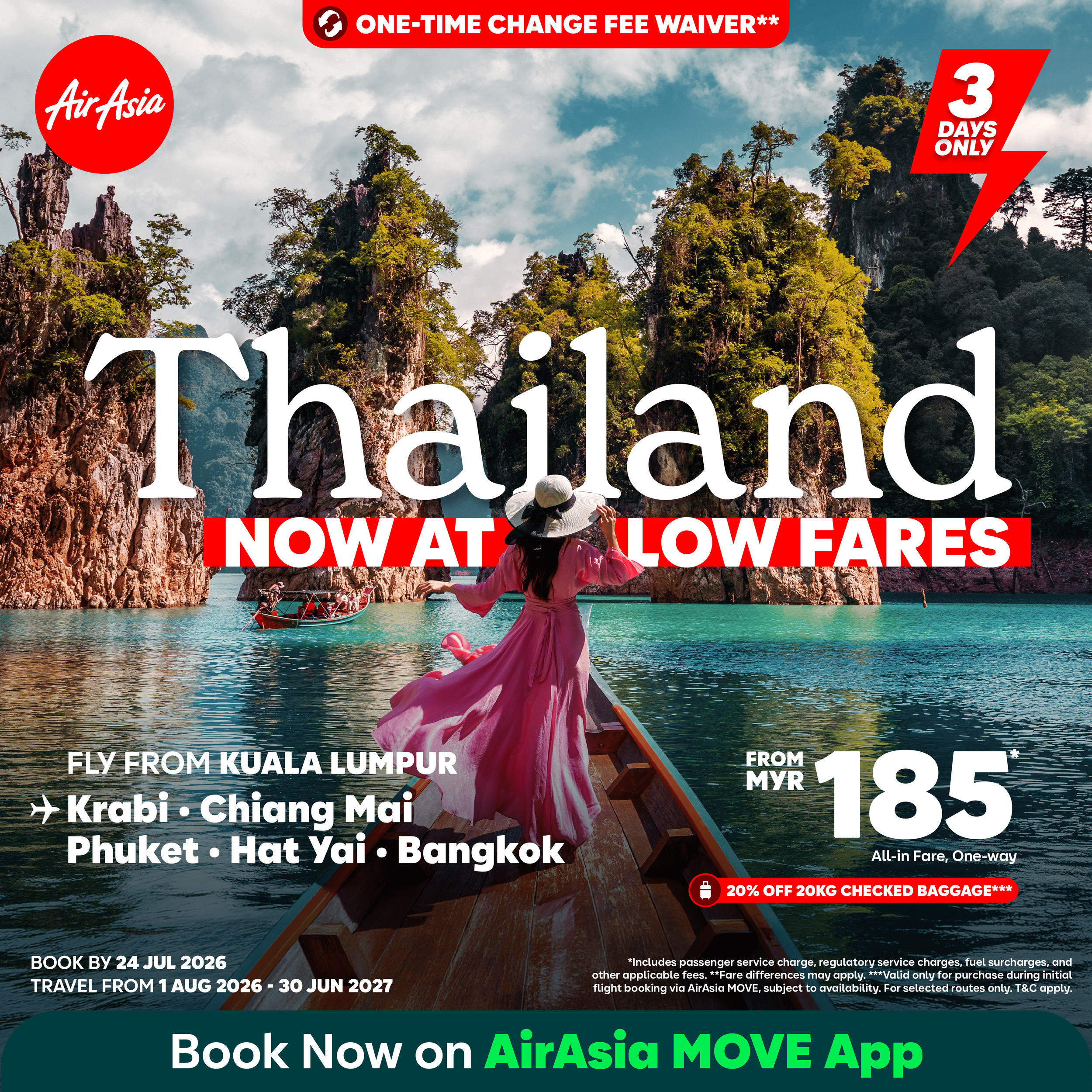 Fly to the 'Land of Smiles' with AirAsia