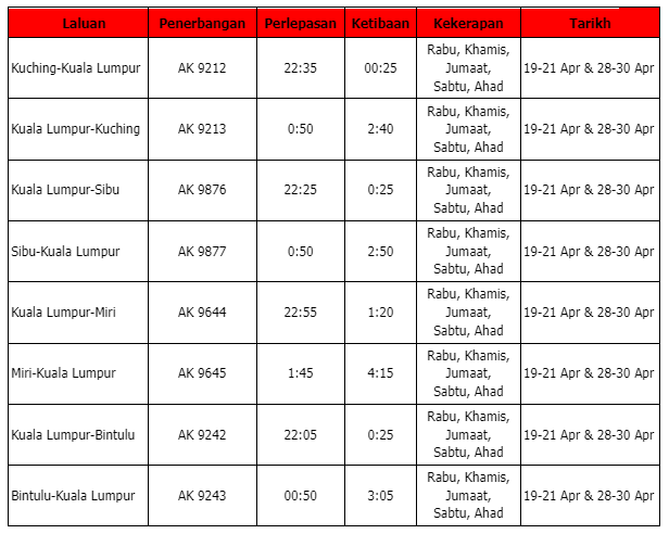 Balik kampung sempena Hari Raya ini bersama AirAsia dengan penerbangan tambahan istimewa pada tambang rendah tetap AirAsia Tambah Penerbangan Dengan Tambang Tetap Sempena Raya Aidilfitri Balik kampung this Hari Raya with AirAsia’s extra flights at fixed low fares