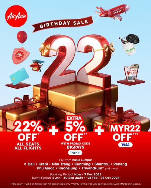 Airasia Celebrates Its 22nd Birthday