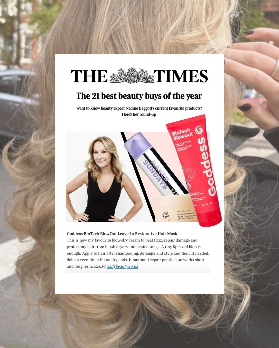 Another brilliant run of press moments for our clients at Little Light PR - here&rsquo;s a little round-up of recent standout coverage ✨

✨ The Times&rsquo; 21 Best Beauty Buys by Nadine Baggott featured Bio-Tech Blowout by Goddess, available at @sal