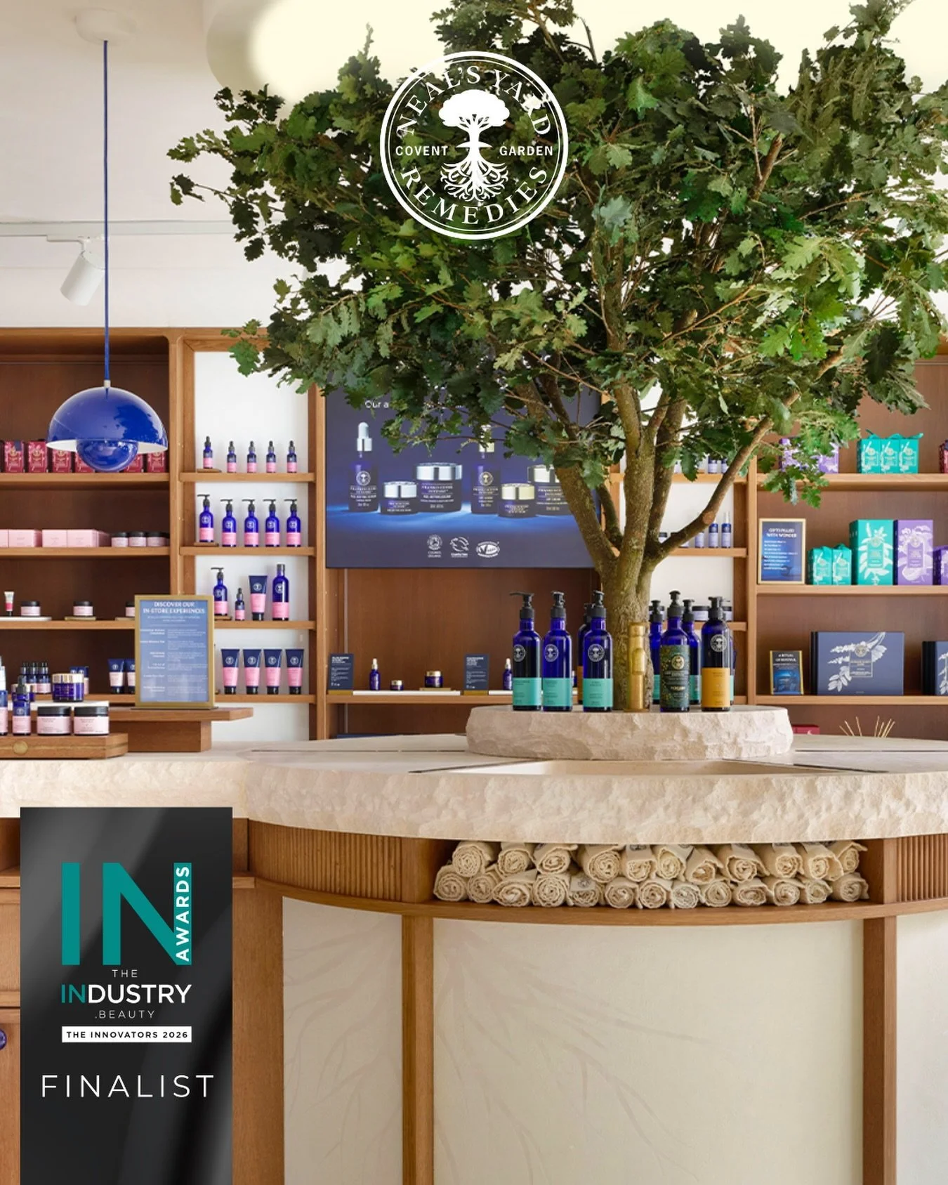 We&rsquo;re delighted to share that our client @nealsyardremedies has been shortlisted in the @theindustrybeauty Awards for Best Physical Retail Space, recognising its Covent Garden flagship, &lsquo;The Store of the Future&rsquo; ✨

Reimagined as a s