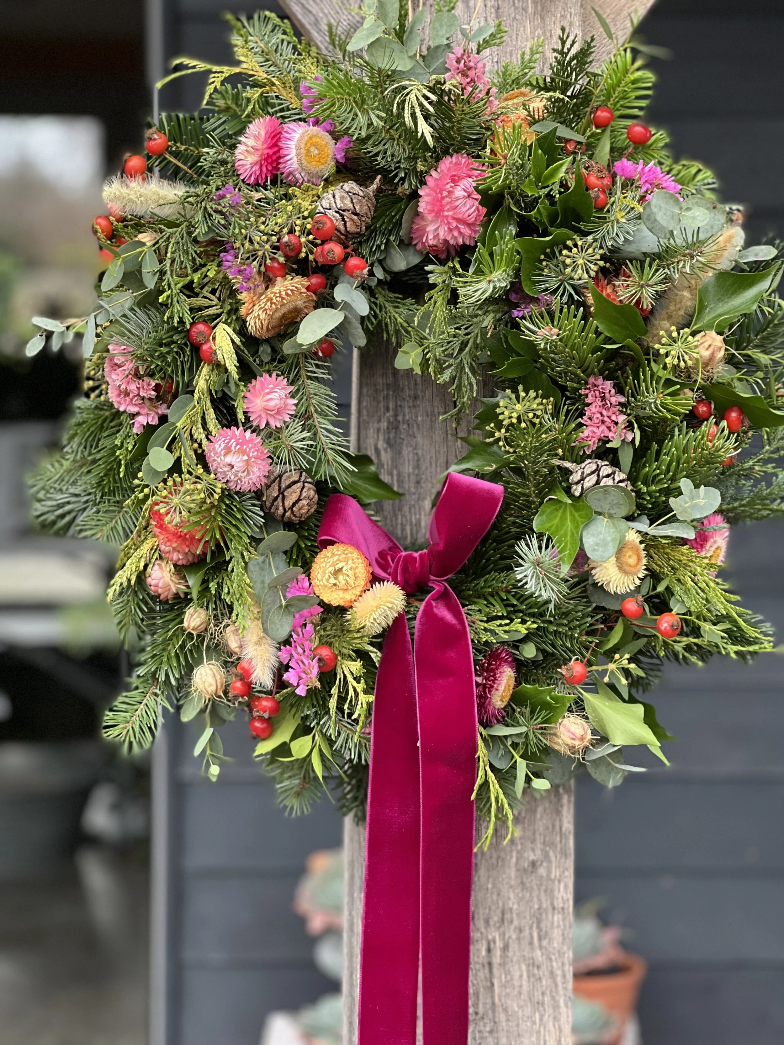Evening Luxury Christmas Wreath Workshop