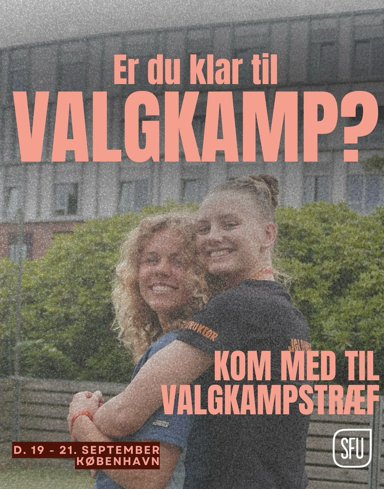 Er du klar til at f&aring; SF Ungdom valgt i hele landet?🪩🩷🩷 S&aring; kom med til SF Ungdoms Efter&aring;rstr&aelig;f 2025: Kick off til valg!!❤️❤️

For hvis du ogs&aring; skal blive helt klar til valg &ndash; og blive knivskarp i debat? Eller fin