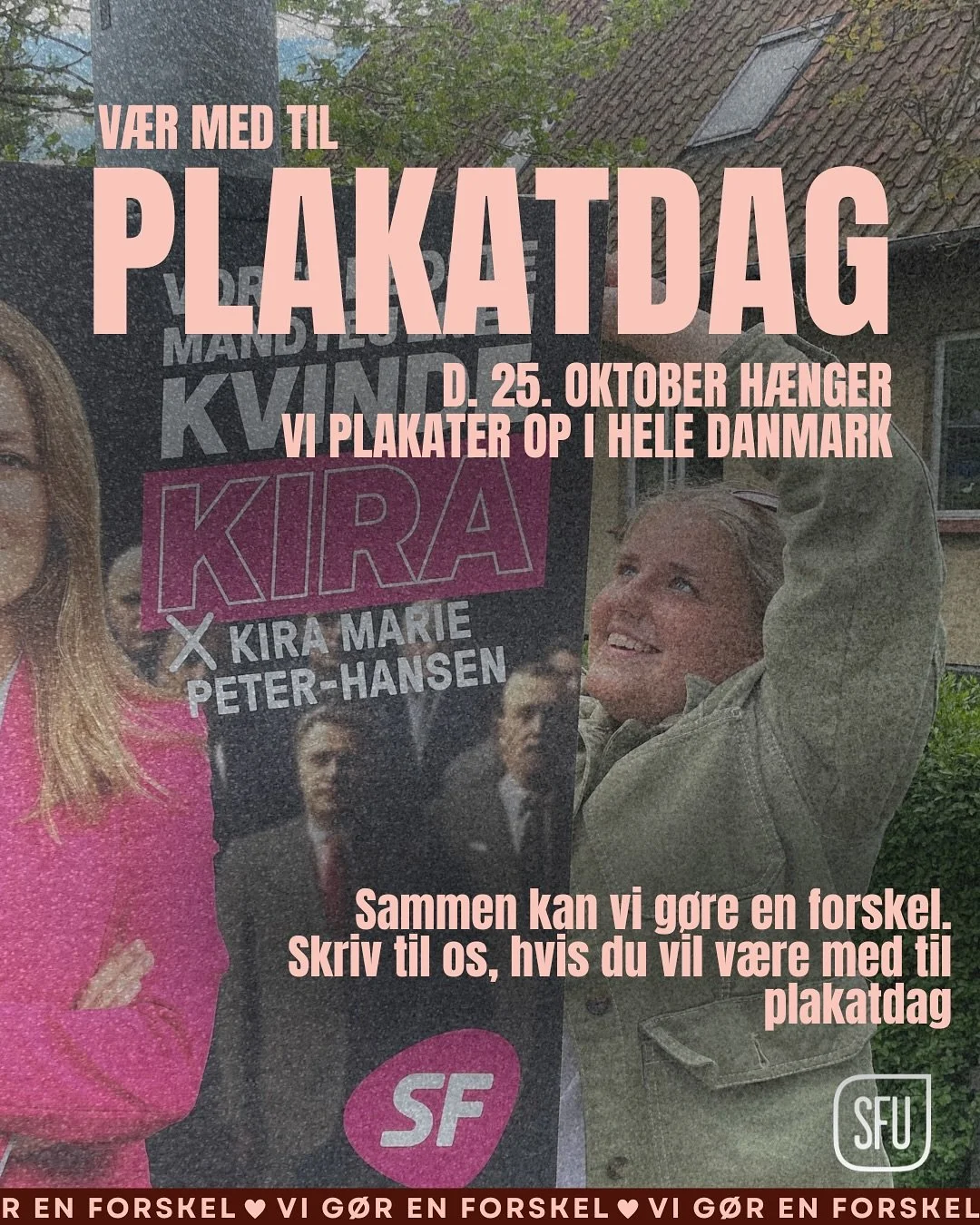 I morgen h&aelig;nger vi plakater op❤️&zwj;🔥❤️&zwj;🔥

Vi skyder valgkampen i gang ved at h&aelig;nge plakater op over hele landet &ndash; og du kan v&aelig;re med! 💪

Uanset om du har pr&oslash;vet det f&oslash;r, eller det er f&oslash;rste gang, 