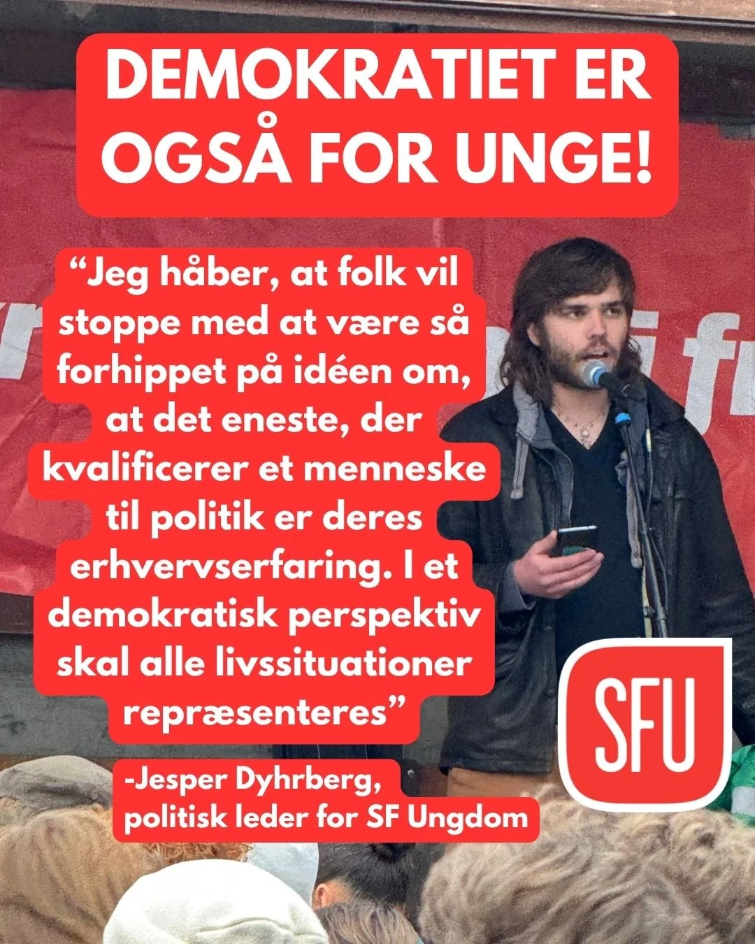 @politiken laver, i forbindelse med kommunal- og regionalvalget, en r&aelig;kke artikler om unge i lokaldemokratiet og unge kandidater.
Derfor har de interviewet vores politiske leder Jesper.

Hvis vi skal have et sundt og levende demokrati, er det v