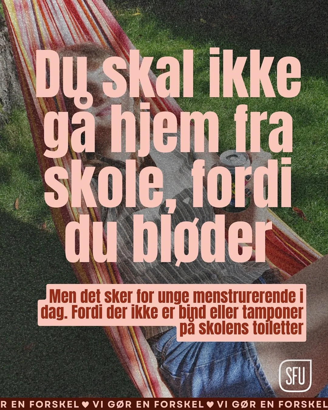 Det her handler ikke om luksus &ndash; det handler om adgang❤️

N&aring;r du bl&oslash;der, skal du ikke g&aring; hjem fra skole eller improvisere med toiletpapir!

Det er 2025. Vi har toiletpapir p&aring; offentlige toiletter. Hvorfor ikke ogs&aring