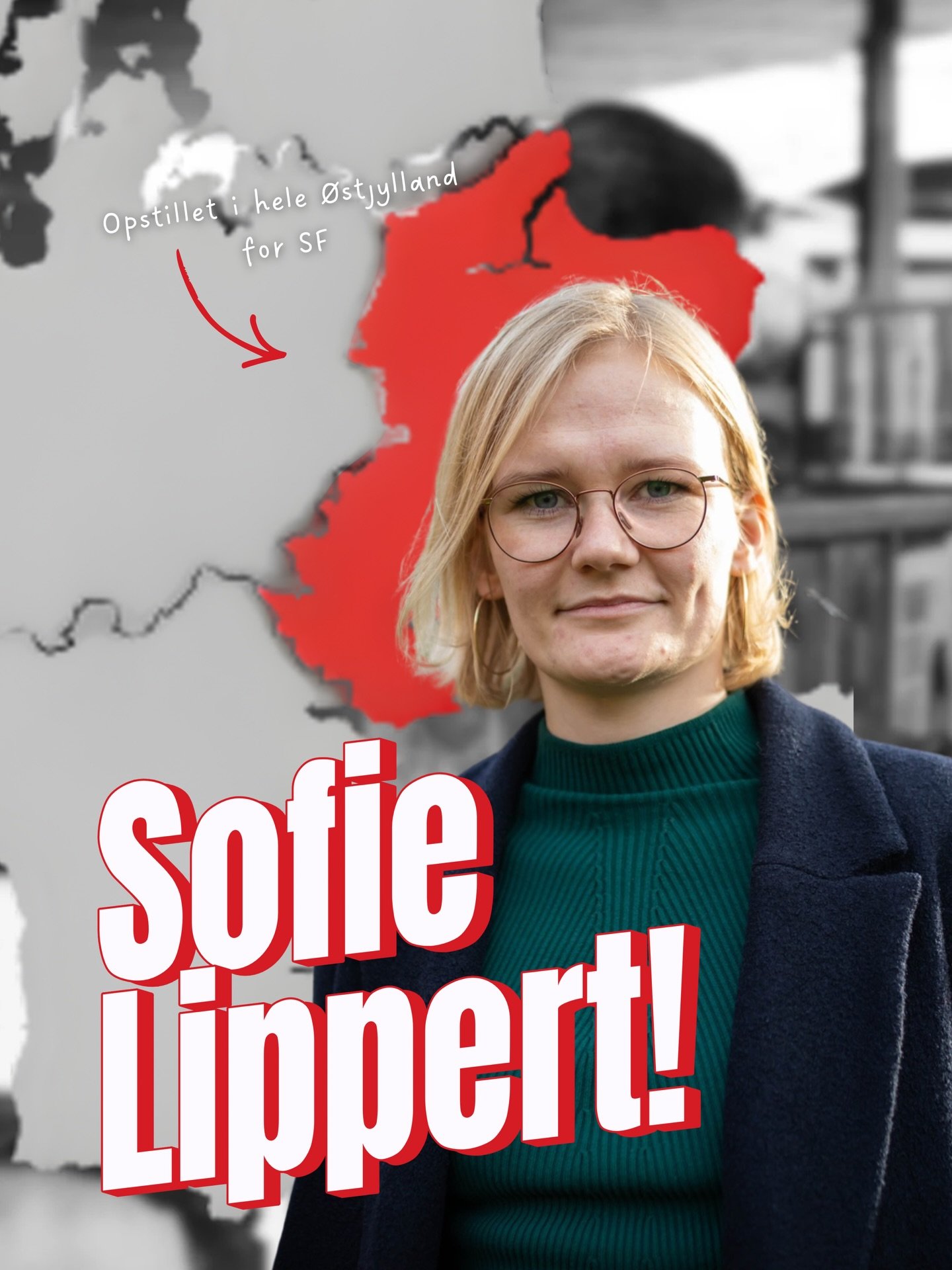 P&aring; du i &Oslash;stjylland? Stem p&aring; @sofielippert 🫵🧡