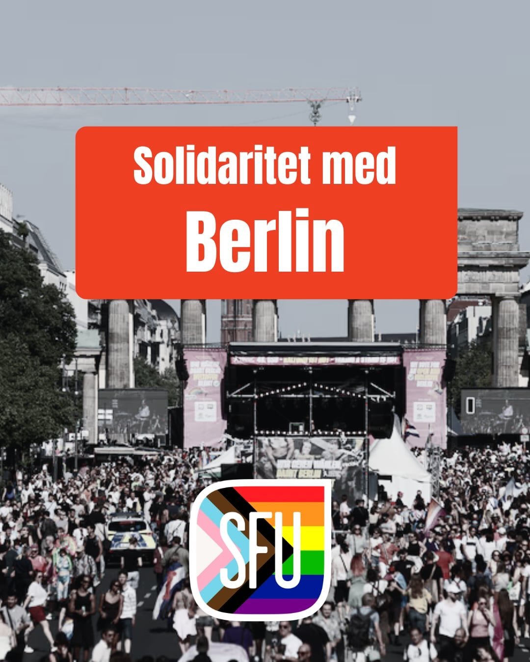 Det forf&aelig;rdelige angreb p&aring; Pride i Berlin, viser den trussel som LGBTQ+-personer uds&aelig;ttes for 🇩🇪🏳️&zwj;🌈

Vores tanker g&aring;r ud til ofrene 💔

Vi skylder dem at k&aelig;mpe for retten til at v&aelig;re sig selv, til k&aelig;