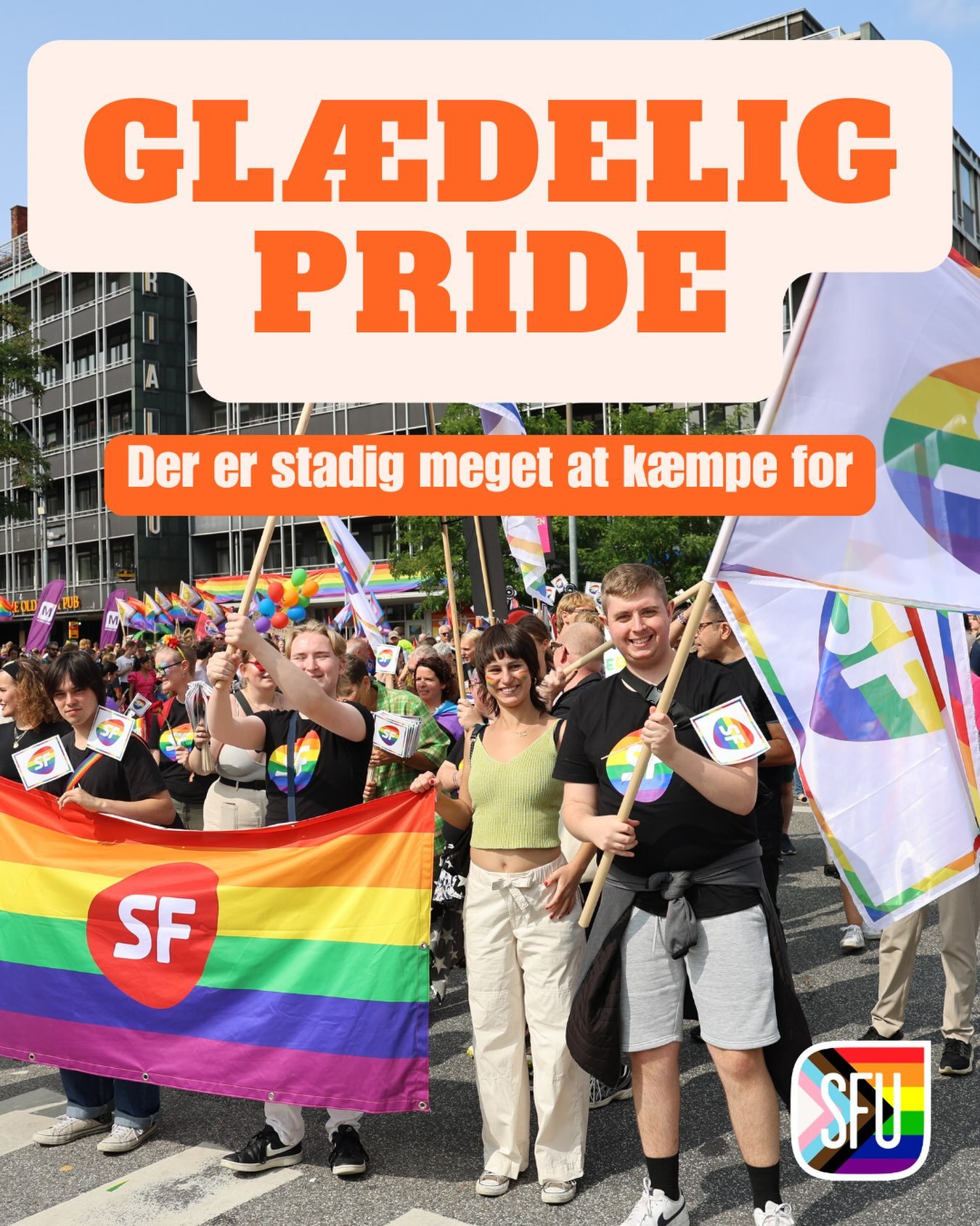 GL&AElig;DELIG PRIDE🏳️&zwj;🌈
I dag fejrer vi friheden til at v&aelig;re den du er, og elske den du elsker❤️
Og der er stadig meget at k&aelig;mpe for!